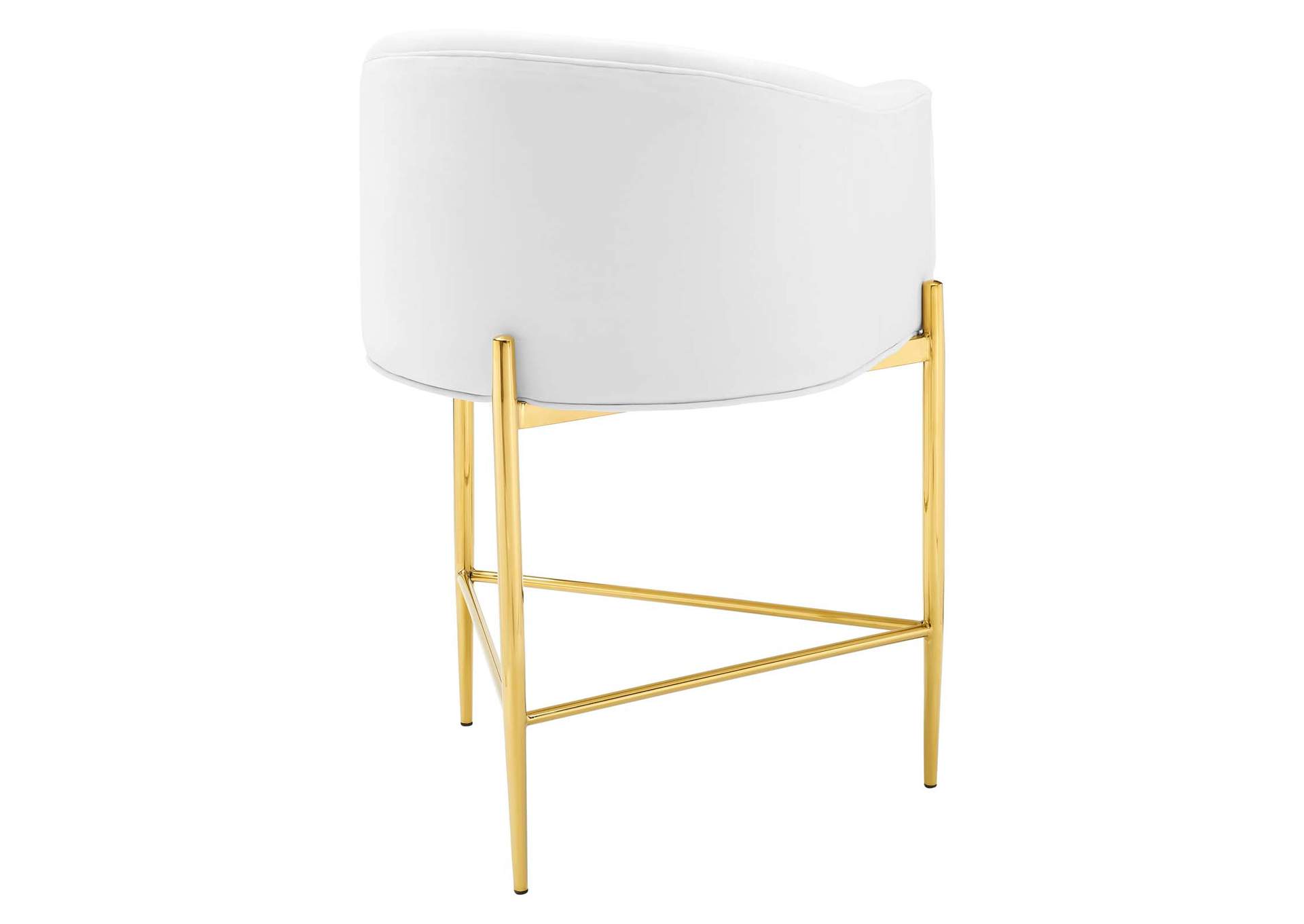 White Savour Tufted Counter Stool,Modway