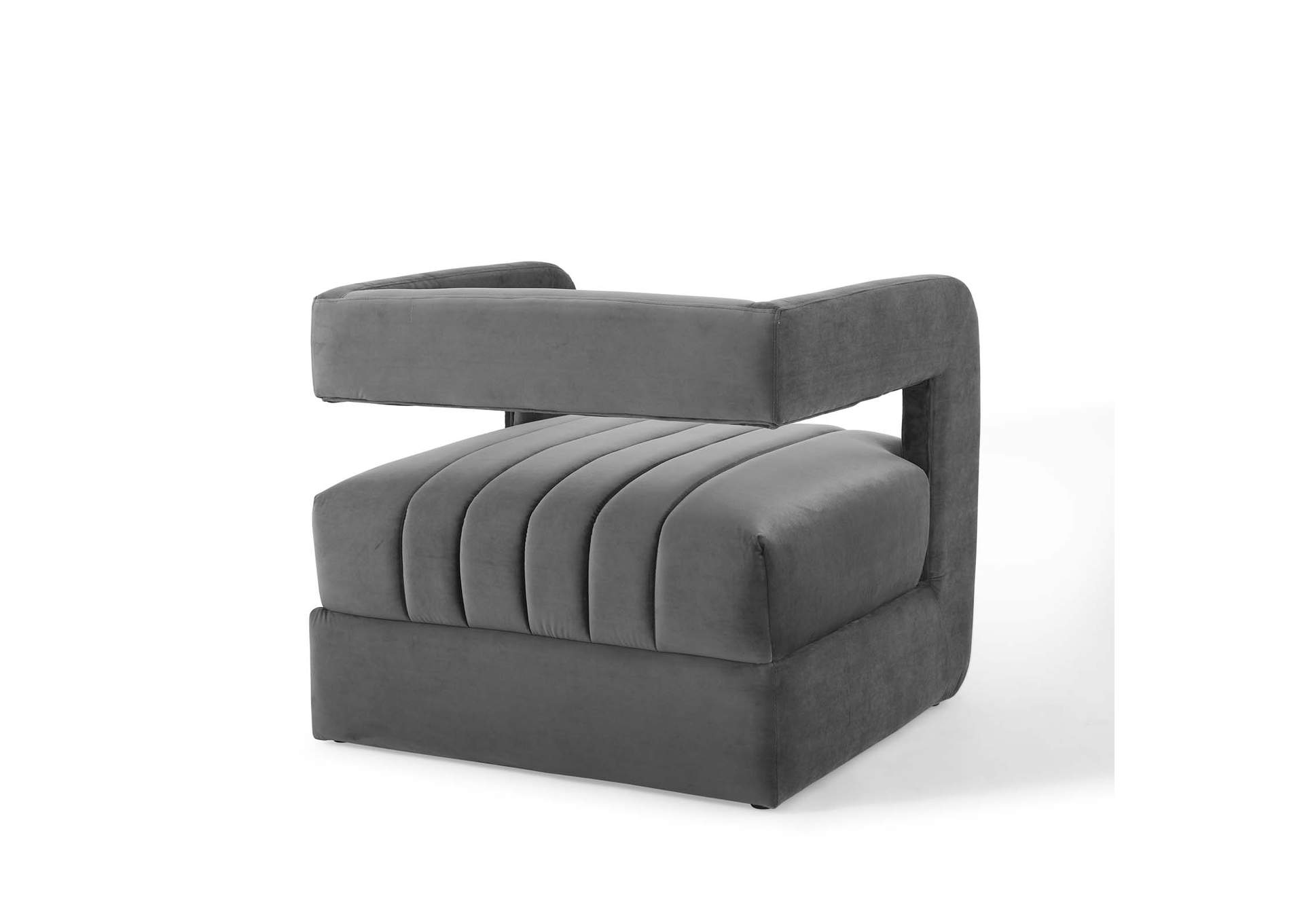 Charcoal Range Tufted Performance Velvet Accent Arm Chair,Modway