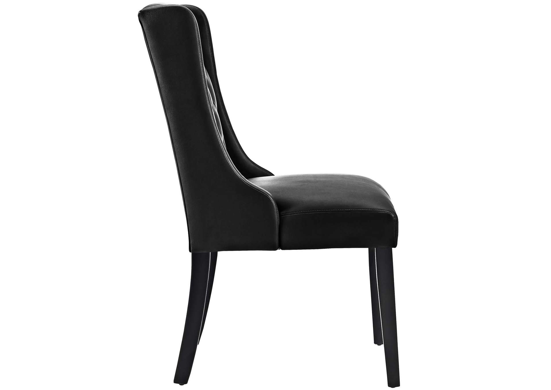 Black Baronet Vinyl Dining Chair,Modway