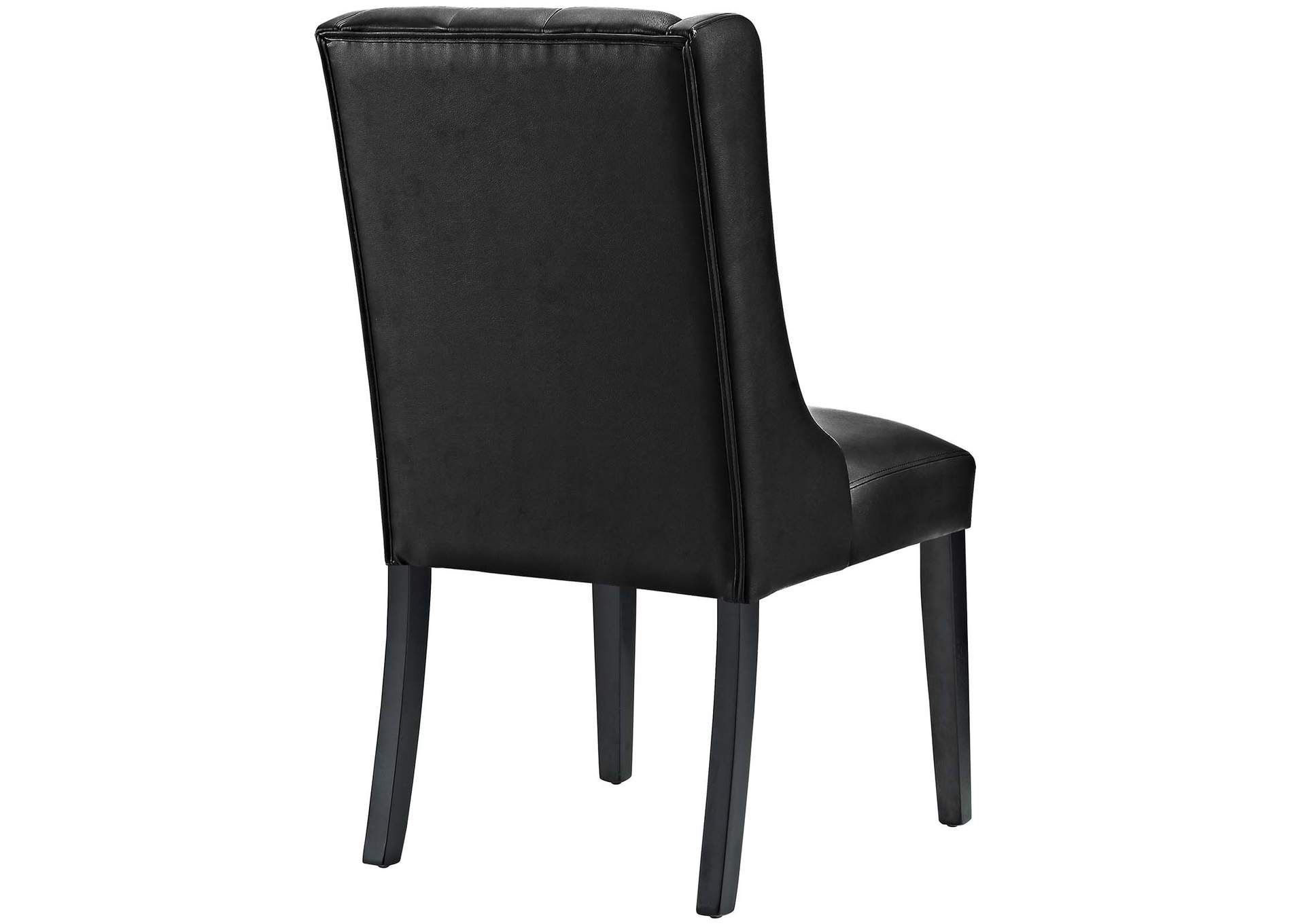 Black Baronet Vinyl Dining Chair,Modway