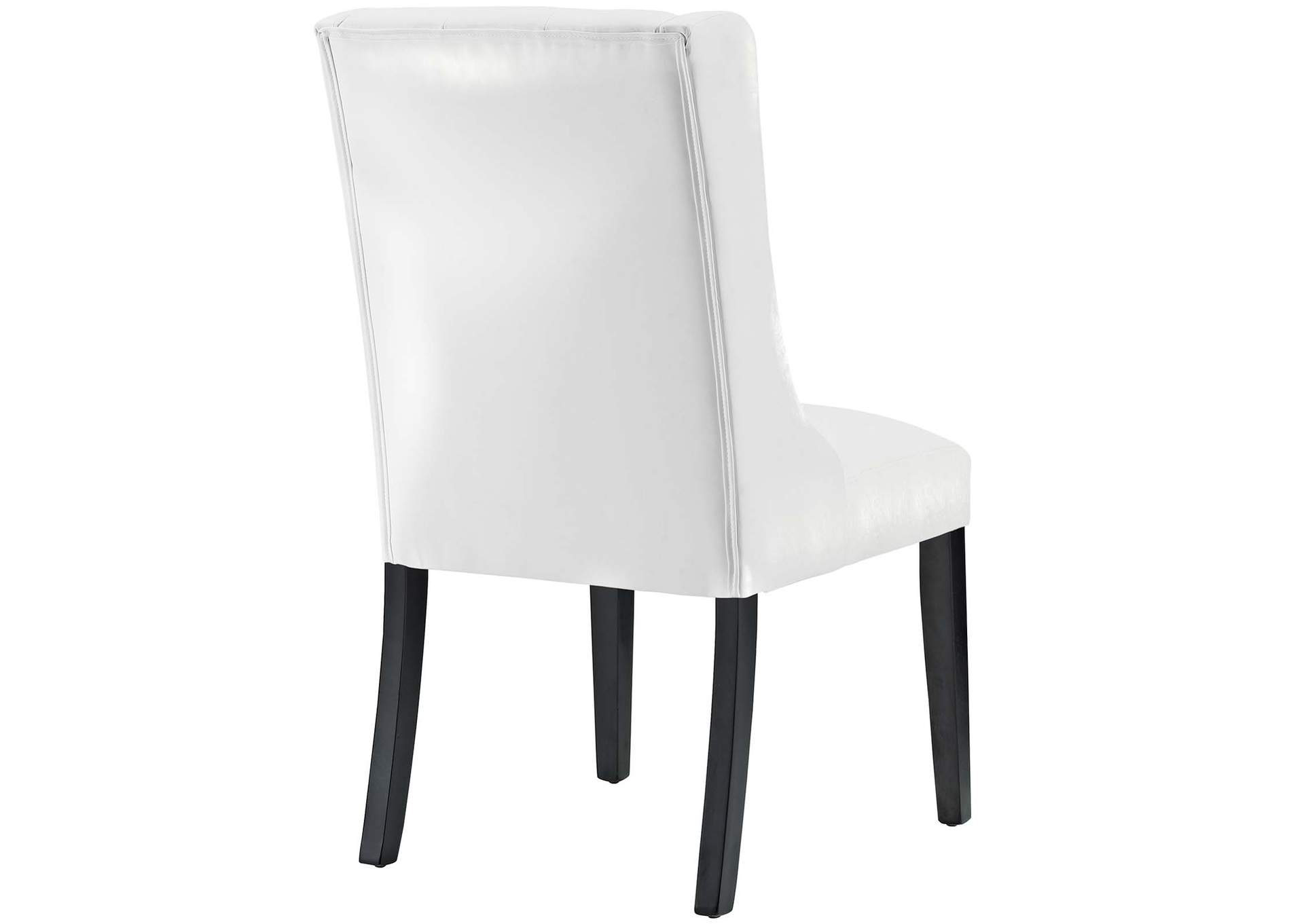 White Baronet Vinyl Dining Chair,Modway