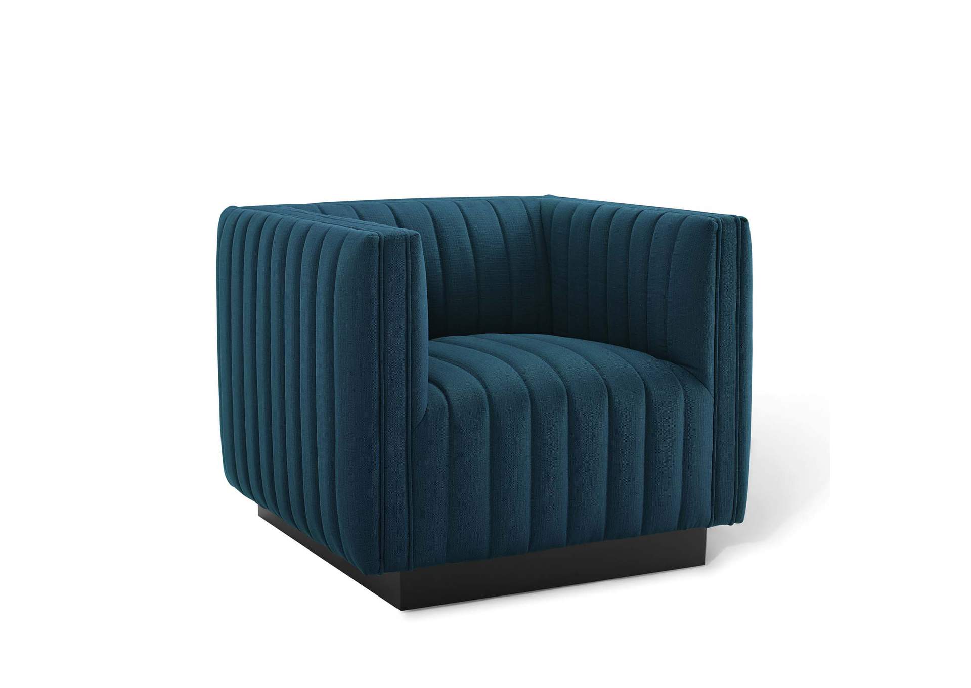 Azure Conjure Tufted Upholstered Fabric Arm Chair,Modway