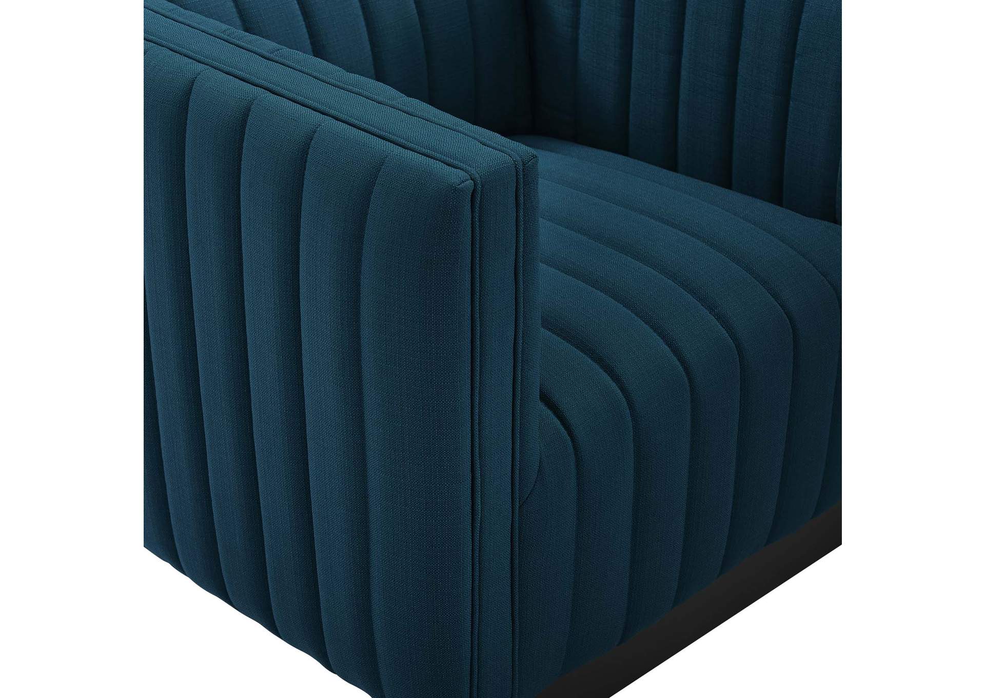 Azure Conjure Tufted Upholstered Fabric Arm Chair,Modway