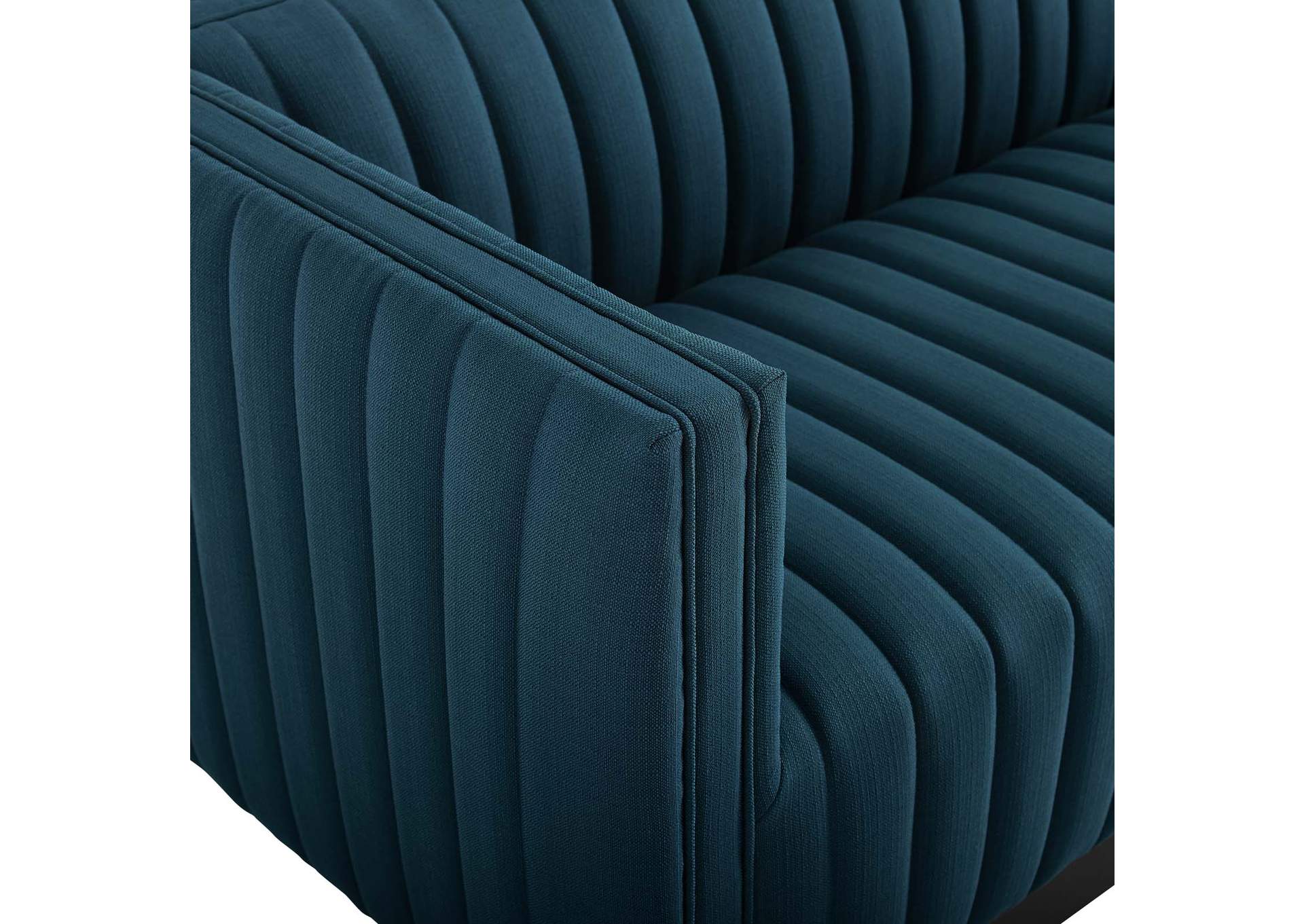 Azure Conjure Tufted Upholstered Fabric Sofa,Modway