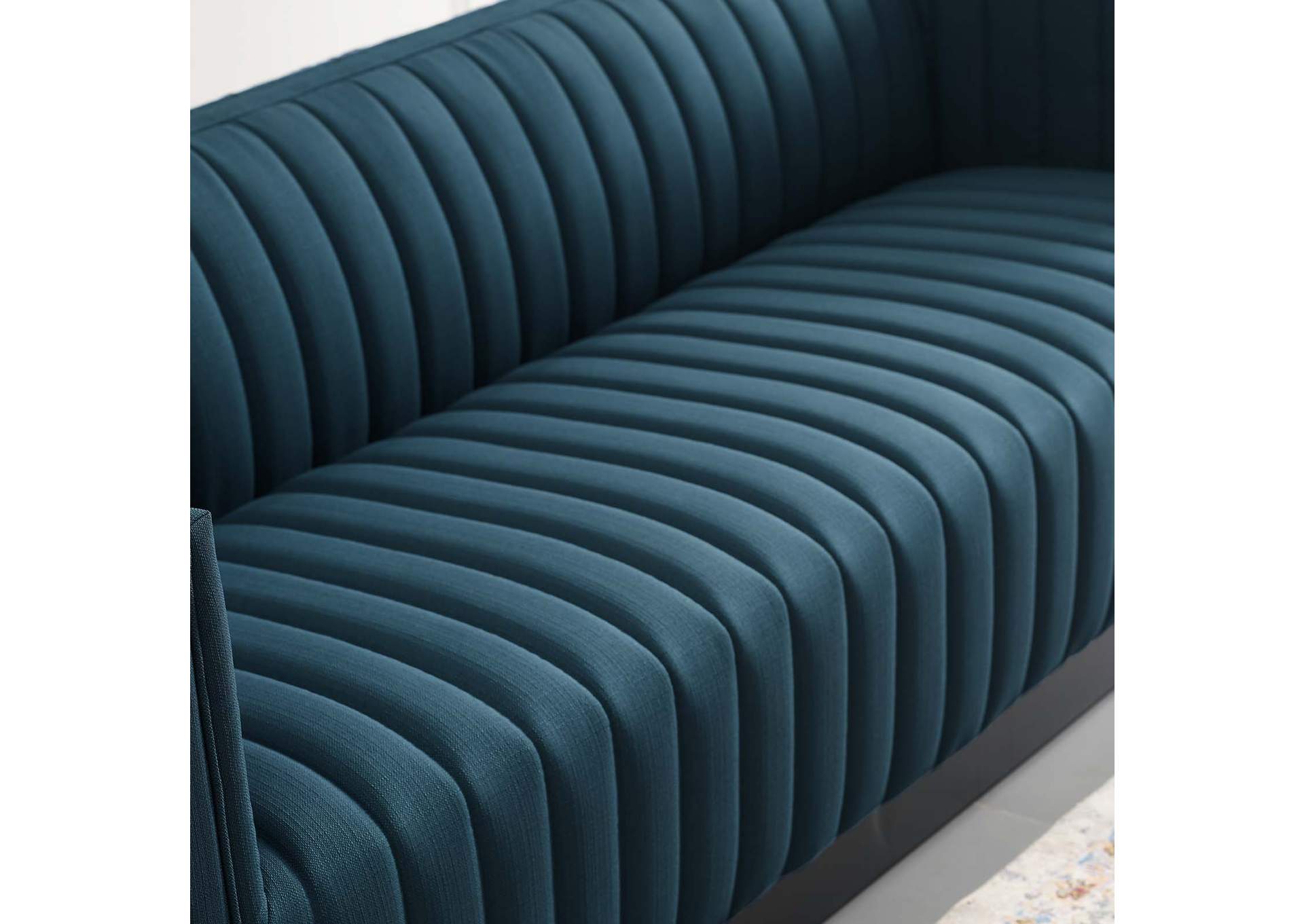 Azure Conjure Tufted Upholstered Fabric Sofa,Modway
