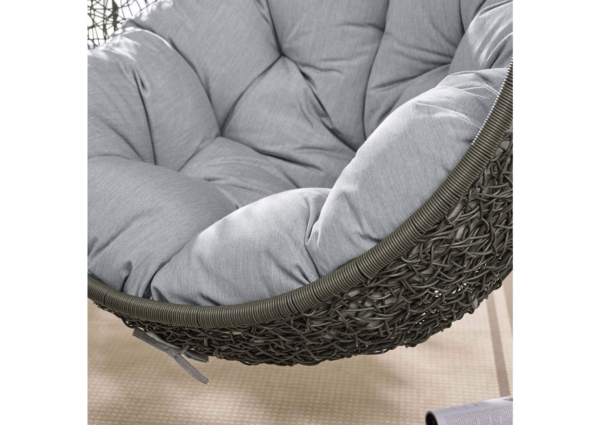 Gray Gray Hide Outdoor Patio Sunbrella,Modway