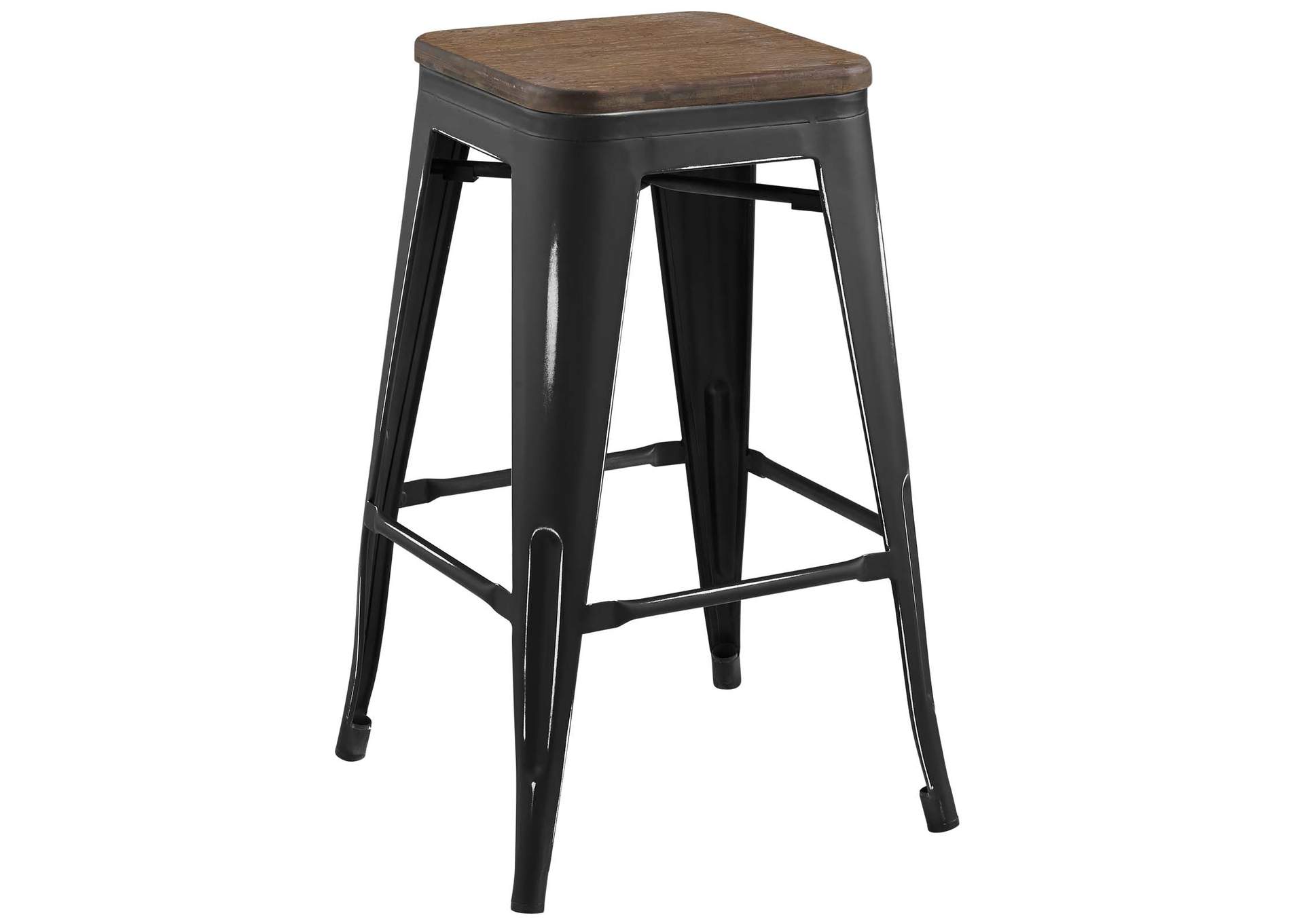 Black Promenade Counter Stool [Set of 2],Modway