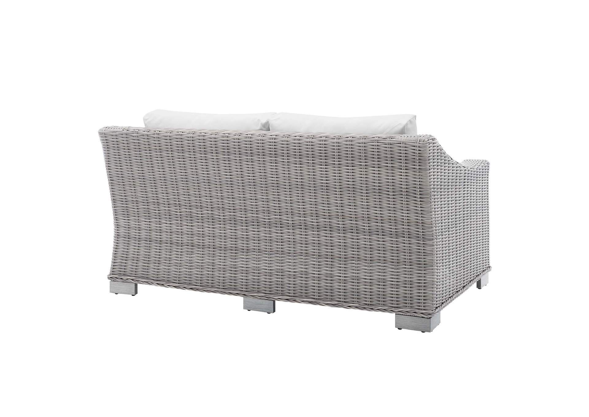 Light Gray White Conway Sunbrella,Modway