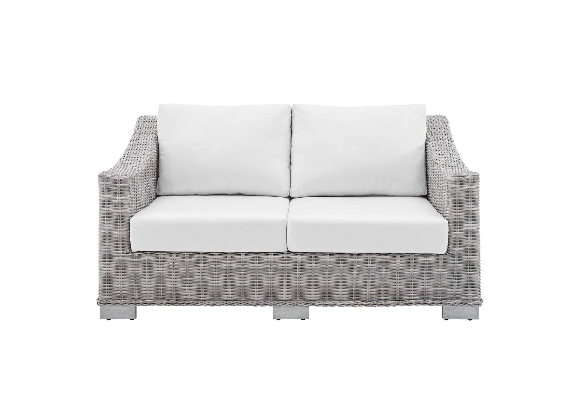 Light Gray White Conway Sunbrella,Modway