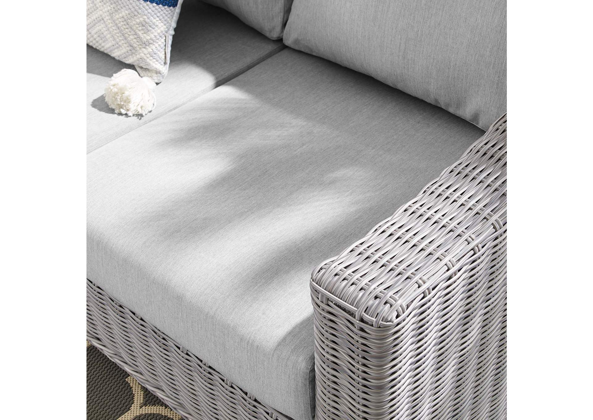 Light Gray Gray Conway Sunbrella,Modway