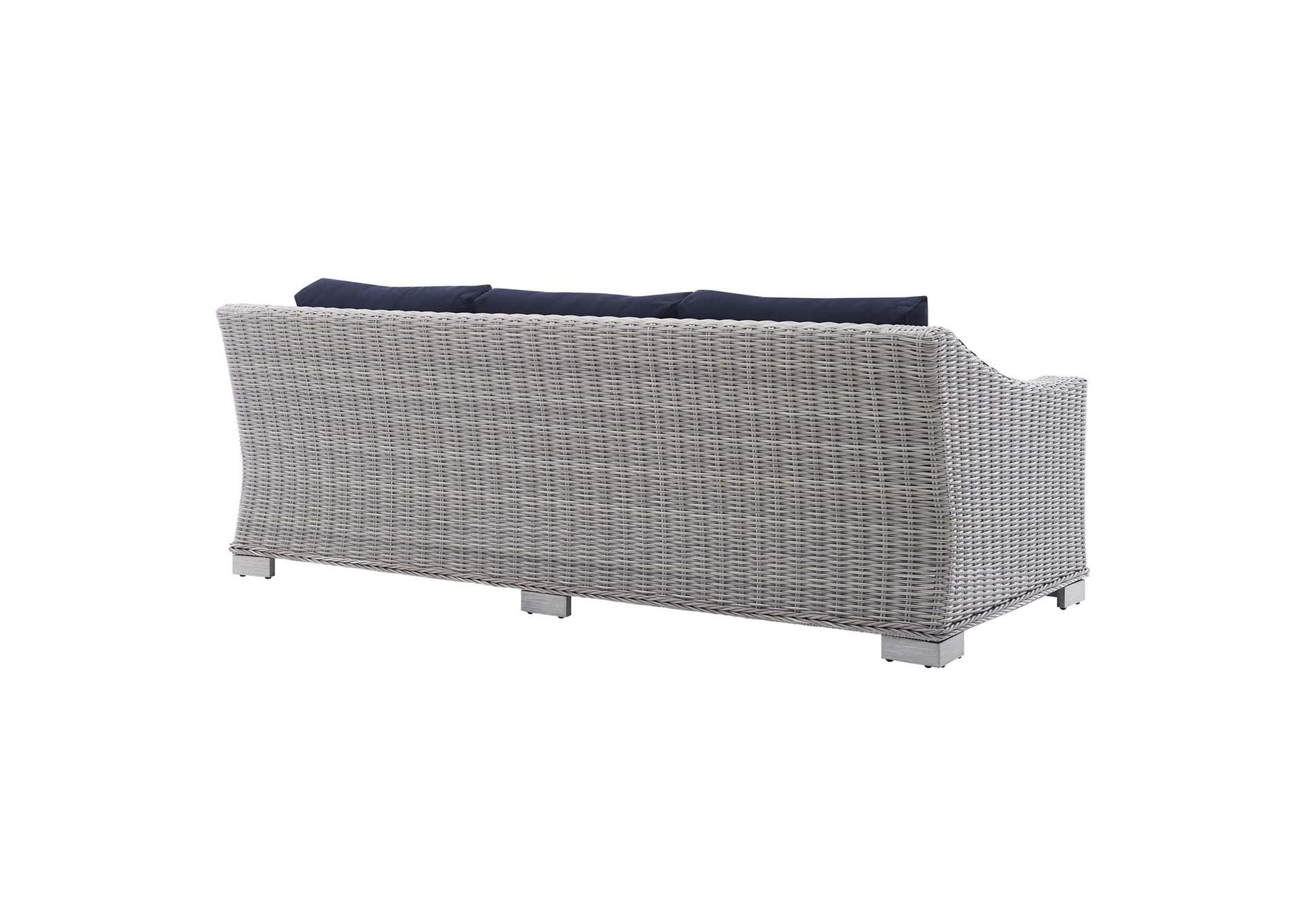 Light Gray Navy Conway Sunbrella,Modway