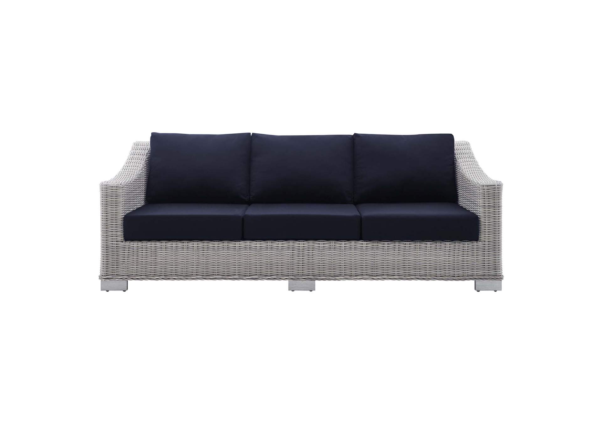 Light Gray Navy Conway Sunbrella,Modway
