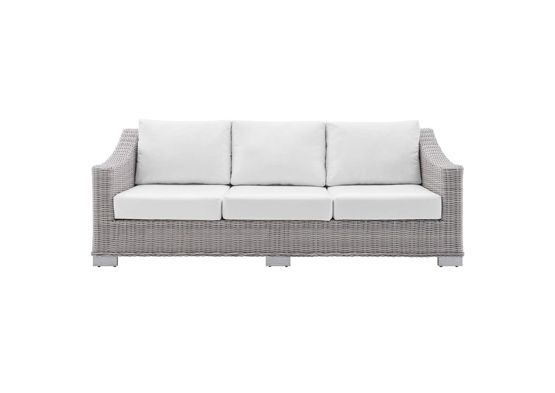 Light Gray White Conway Sunbrella,Modway