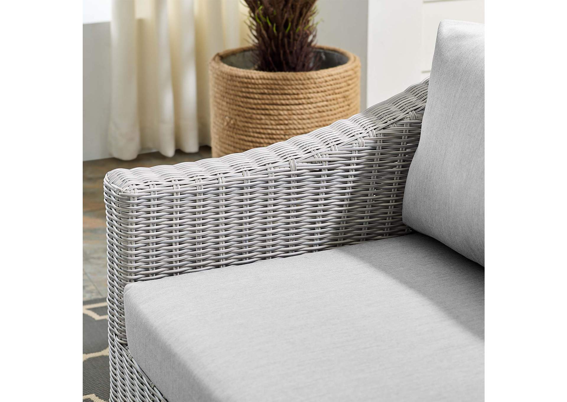 Light Gray Gray Conway Sunbrella,Modway