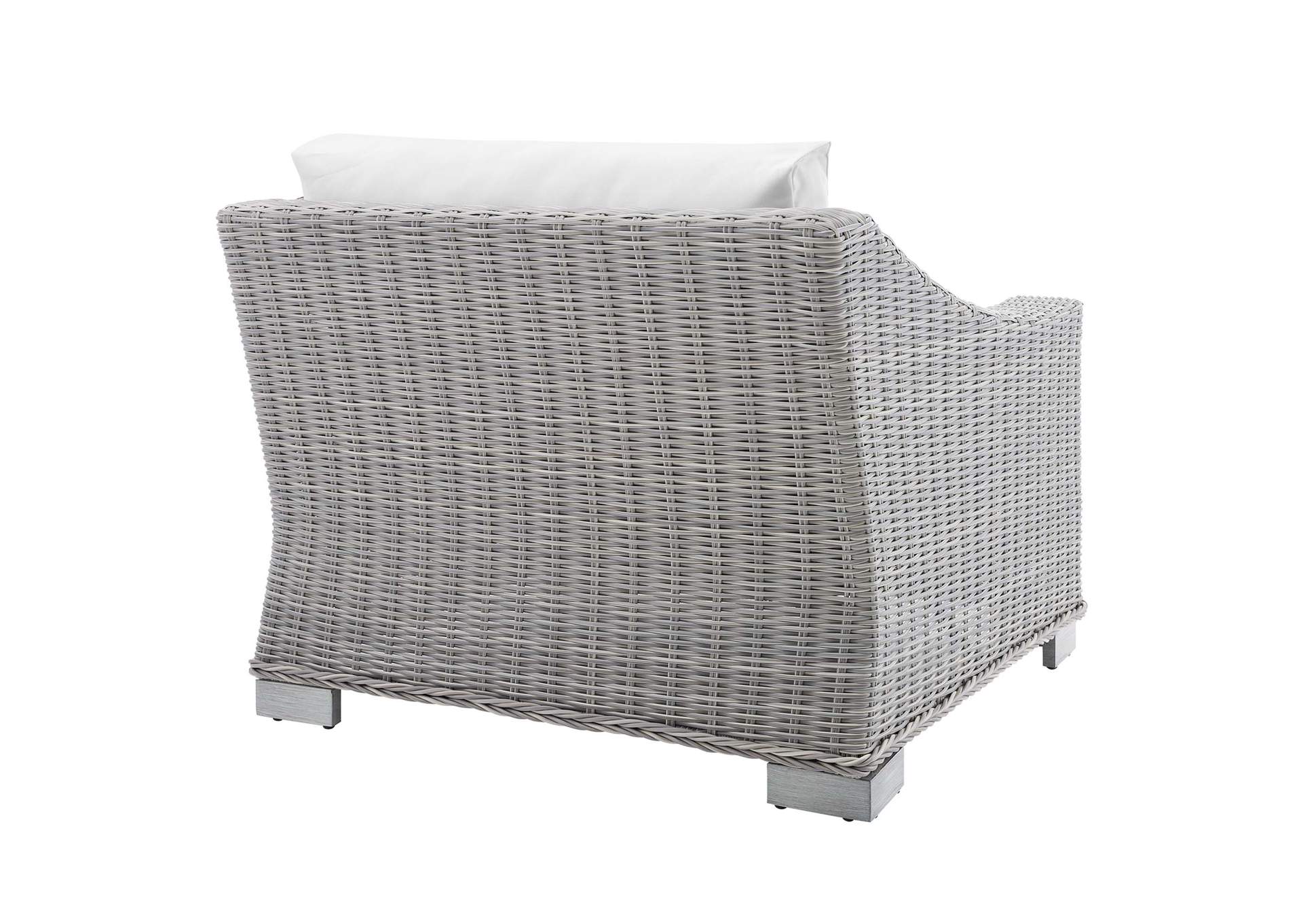 Light Gray White Conway Sunbrella,Modway