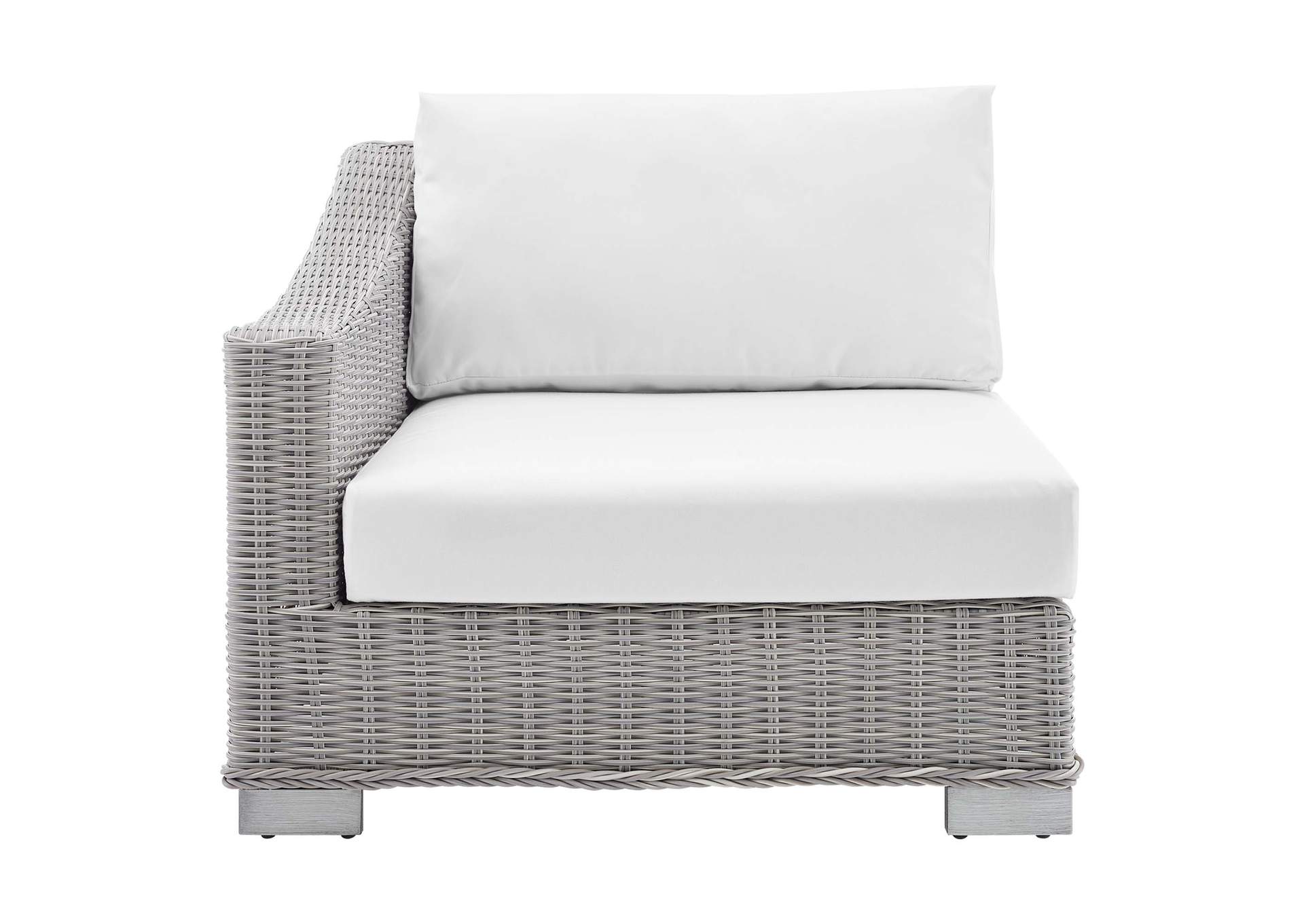 Light Gray White Conway Sunbrella,Modway