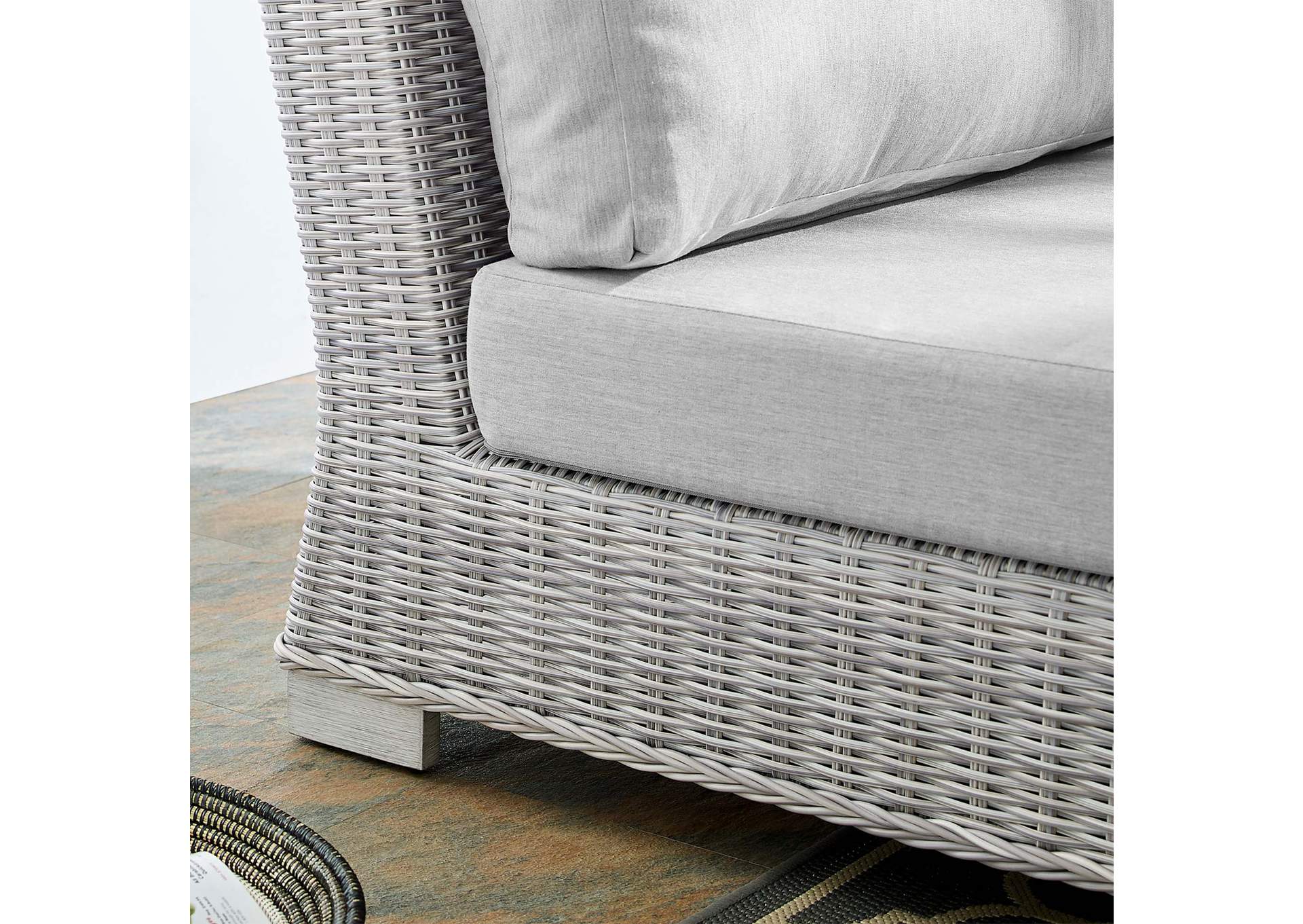 Light Gray Gray Conway Sunbrella,Modway