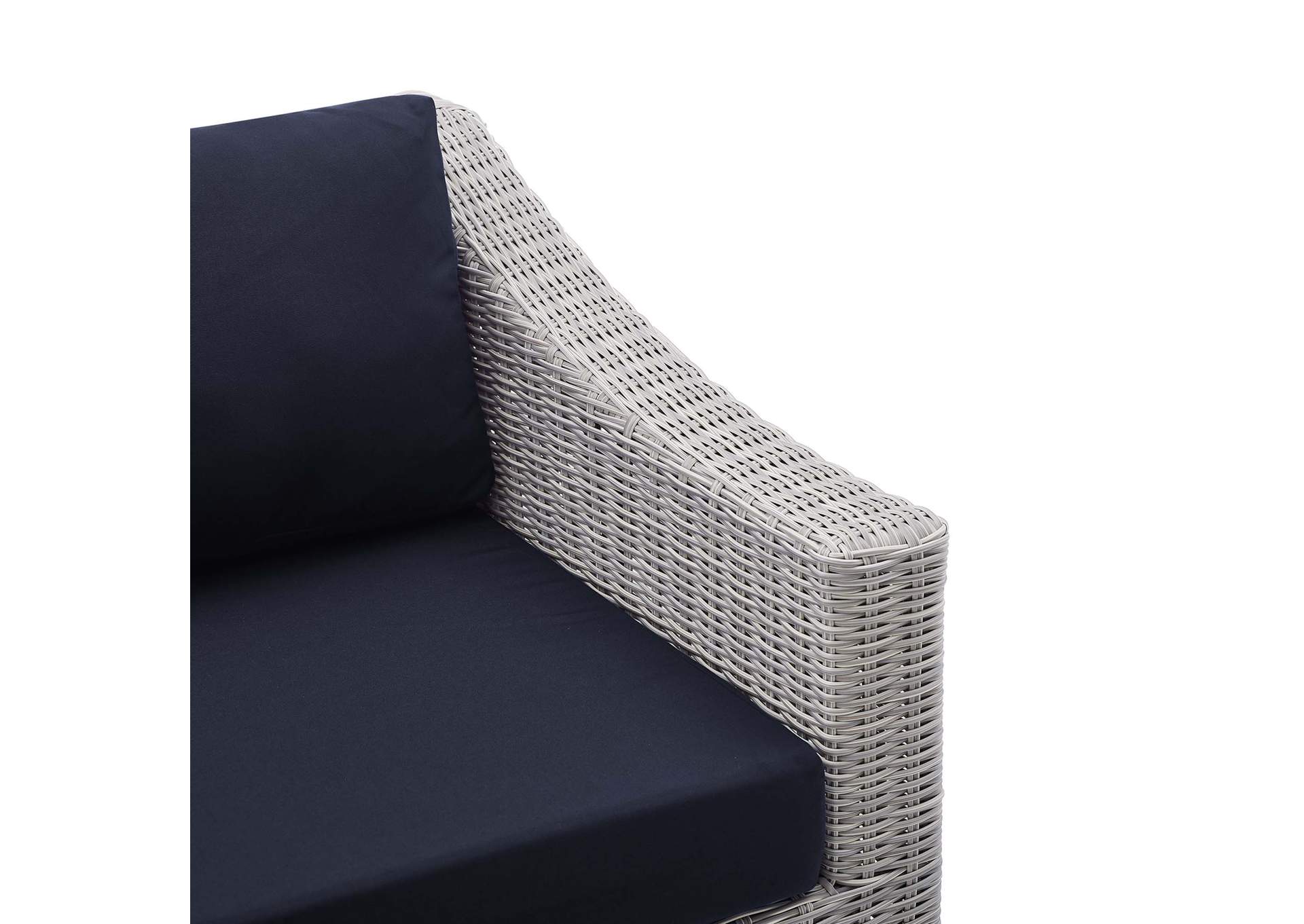 Light Gray Navy Conway Sunbrella,Modway