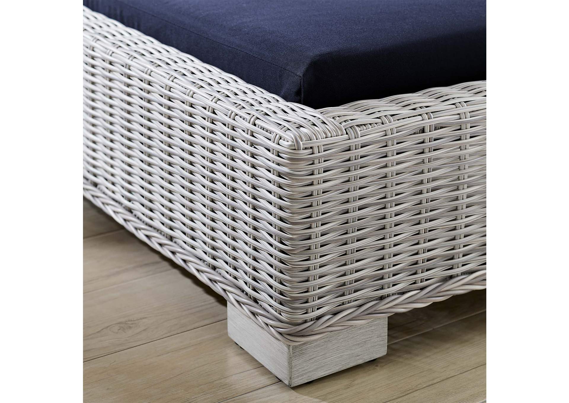 Light Gray Navy Conway Sunbrella,Modway