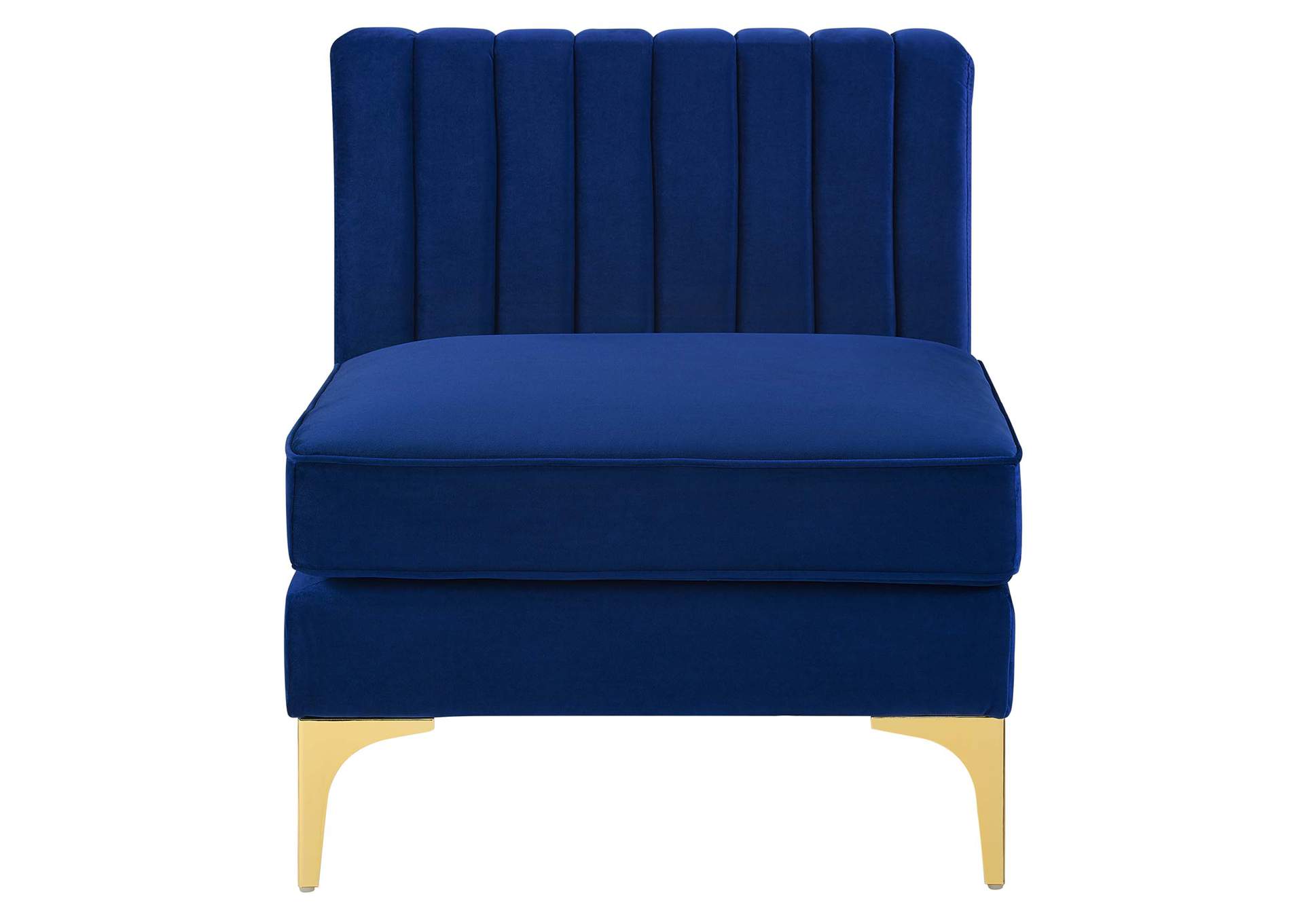 Triumph Channel Tufted Performance Velvet Armless Chair,Modway