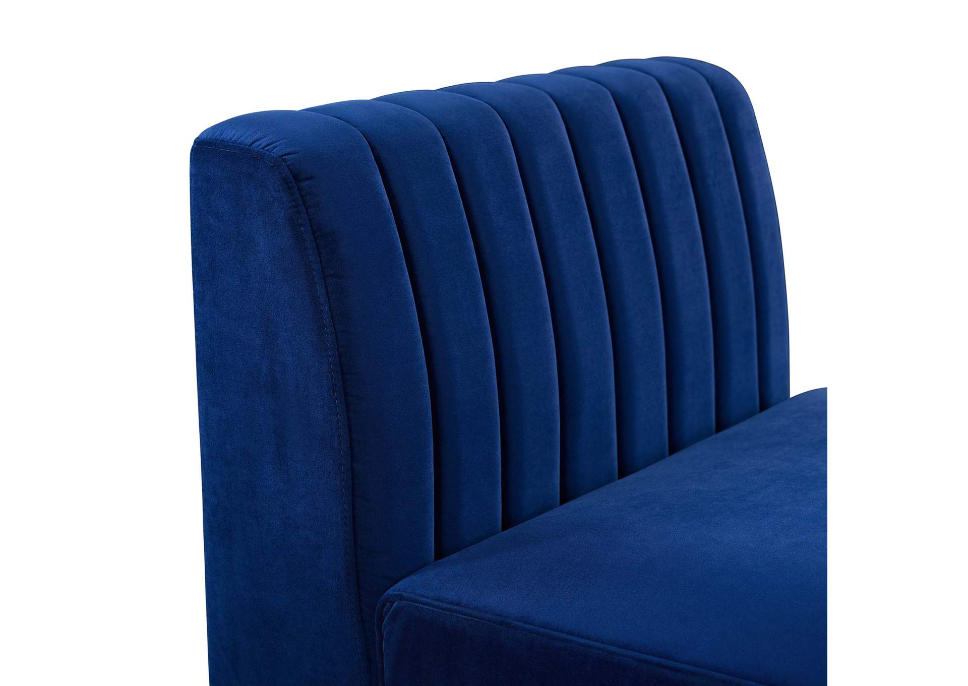 Triumph Channel Tufted Performance Velvet Armless Chair,Modway