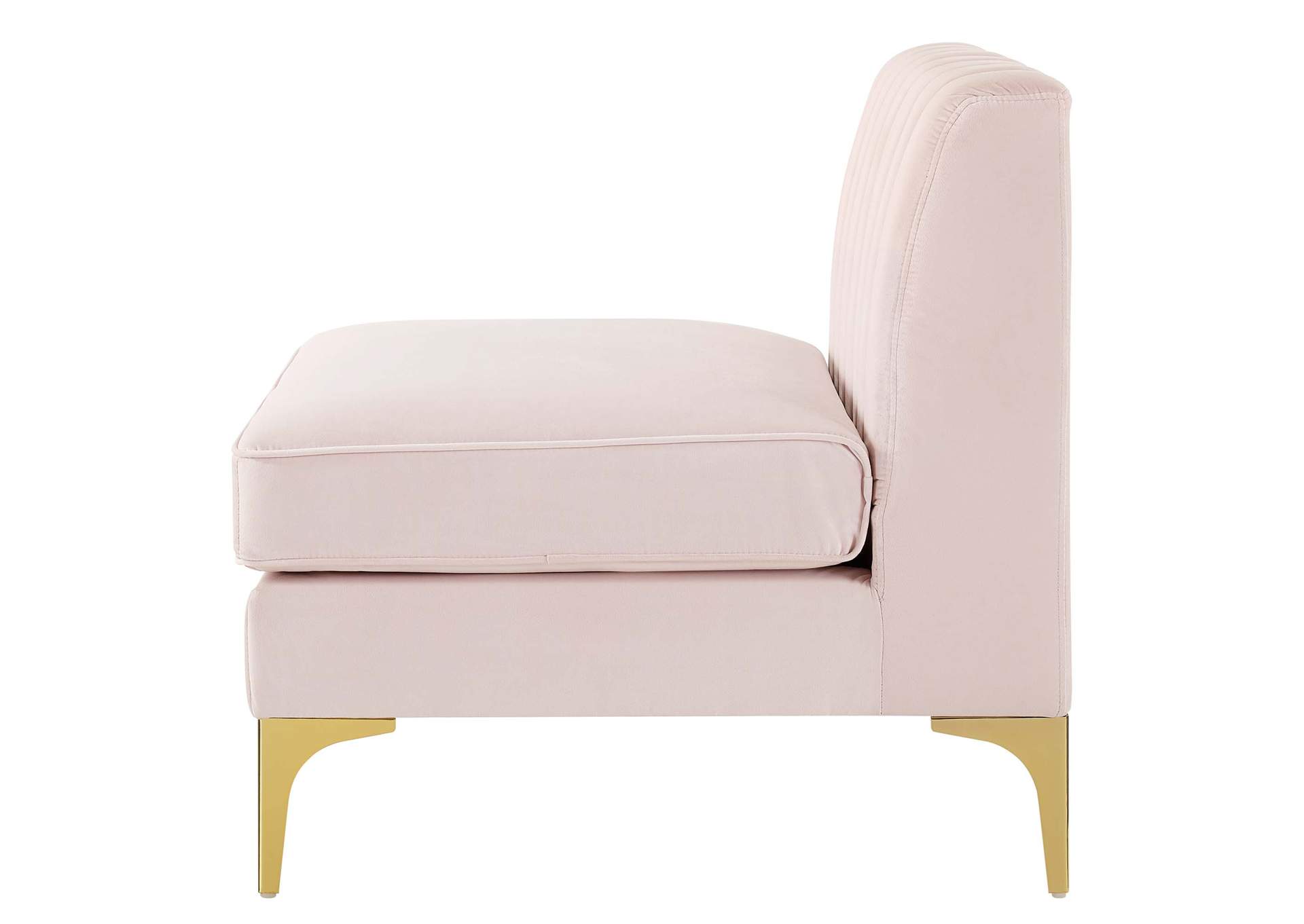 Triumph Channel Tufted Performance Velvet Armless Chair,Modway