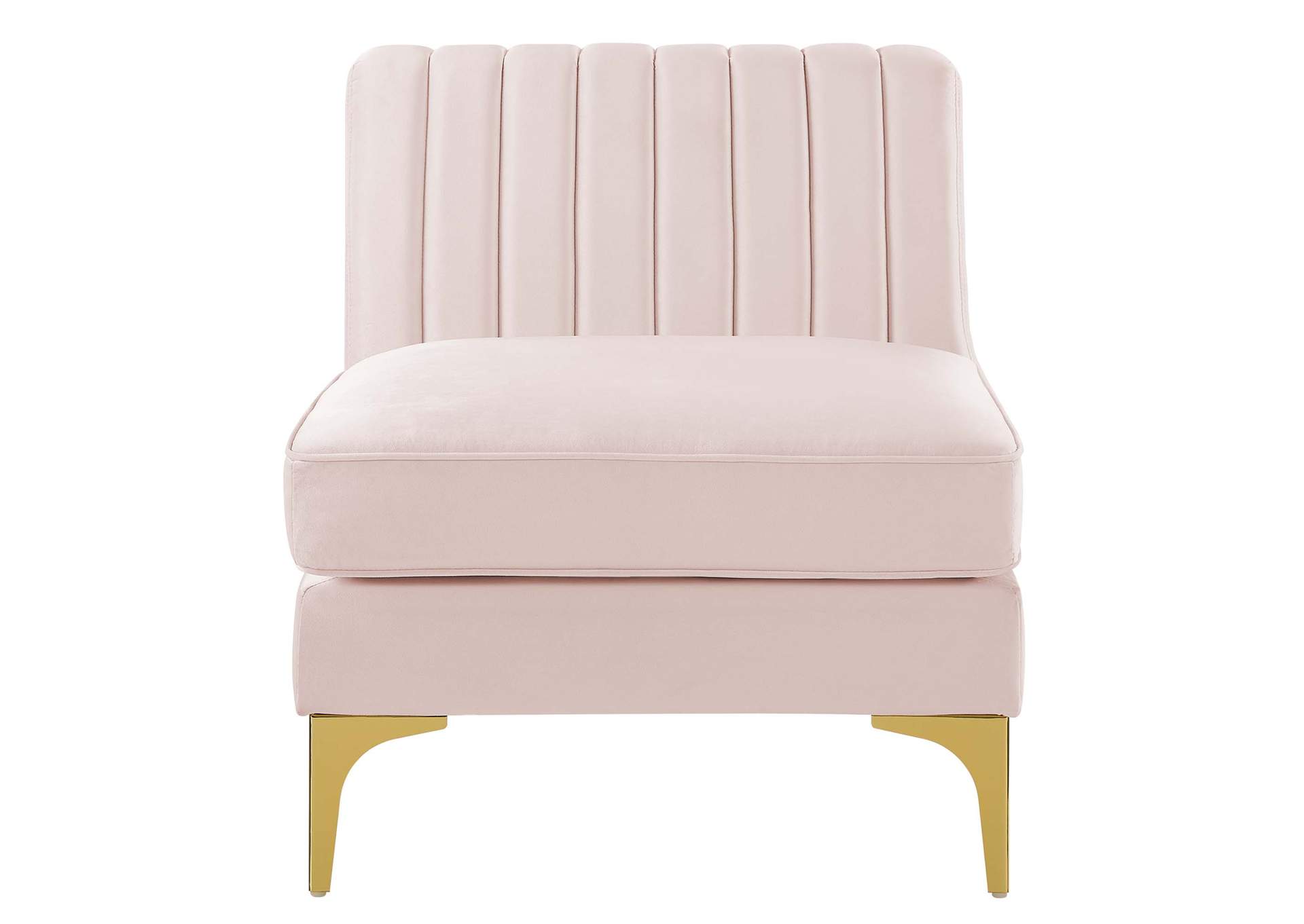 Triumph Channel Tufted Performance Velvet Armless Chair,Modway