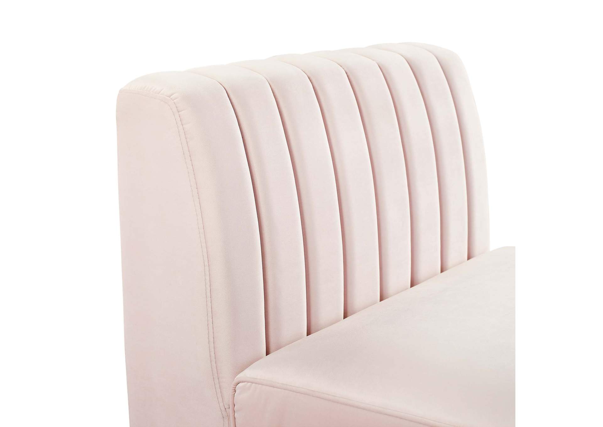 Triumph Channel Tufted Performance Velvet Armless Chair,Modway