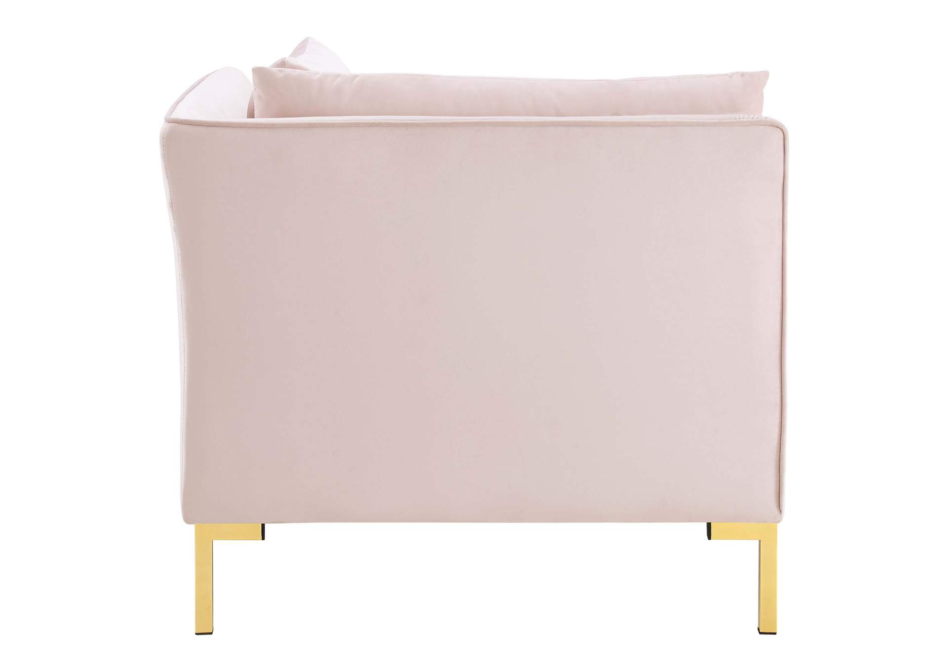 Pink Ardent Performance Velvet Sectional Sofa Corner Chair,Modway