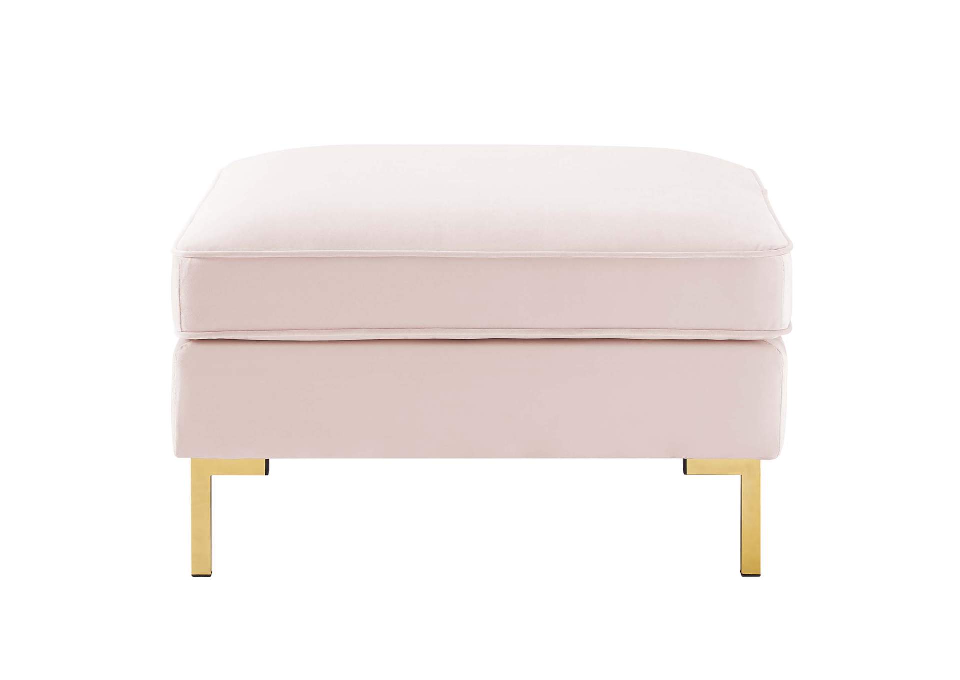 Pink Ardent Performance Velvet Ottoman,Modway