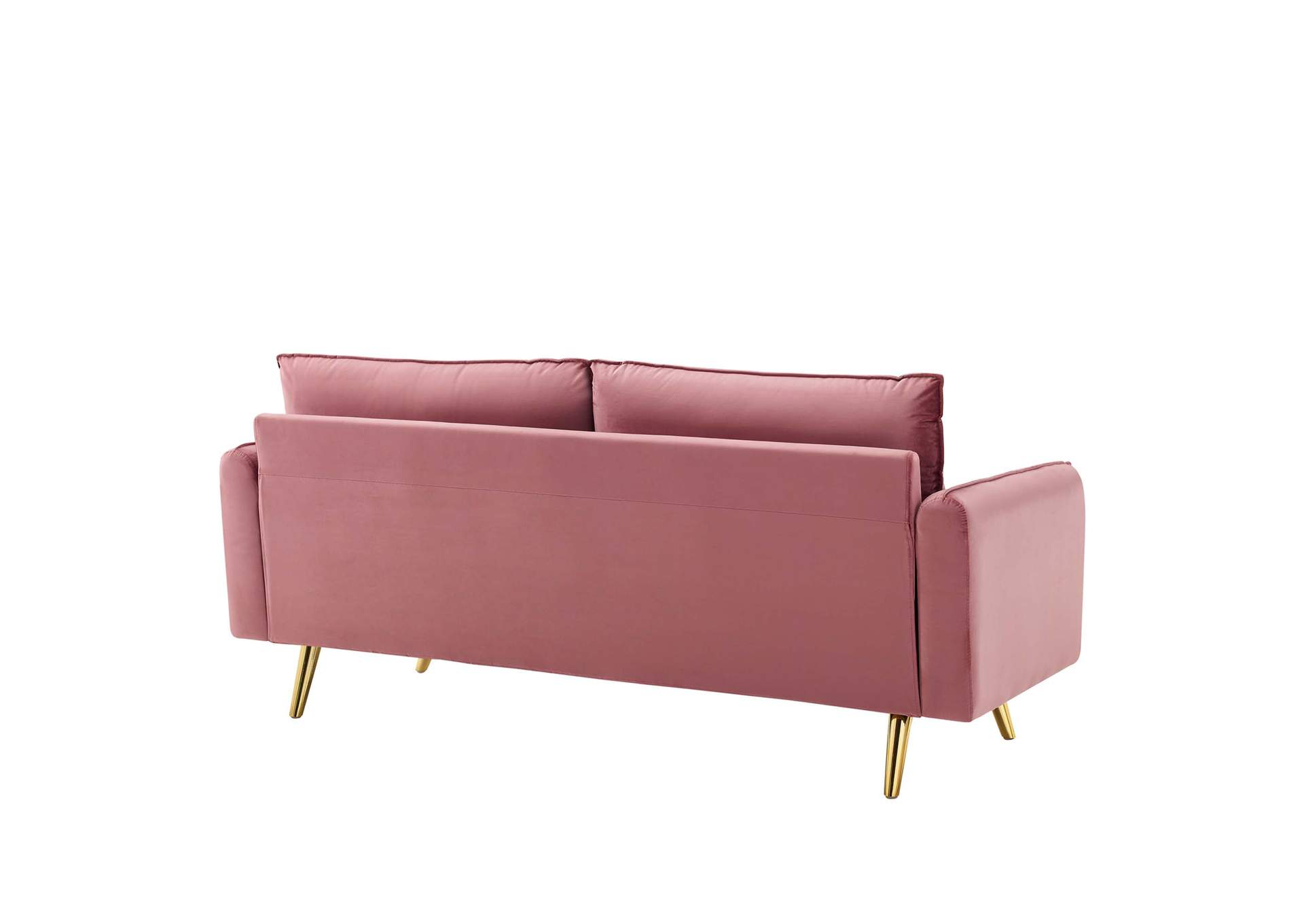 Dusty Rose Revive Performance Velvet Sofa,Modway