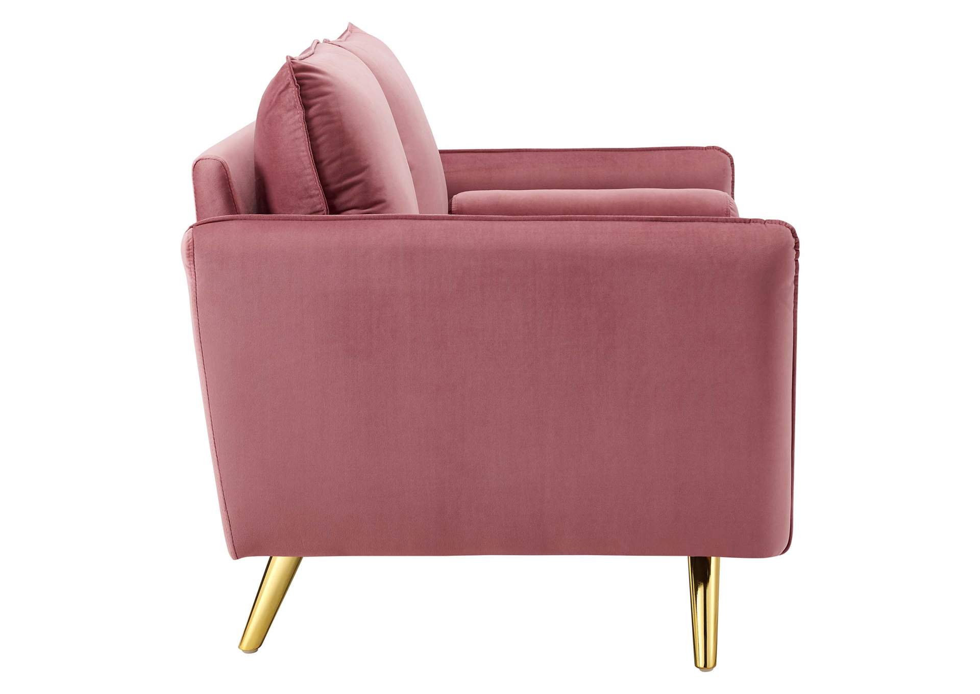 Dusty Rose Revive Performance Velvet Loveseat,Modway