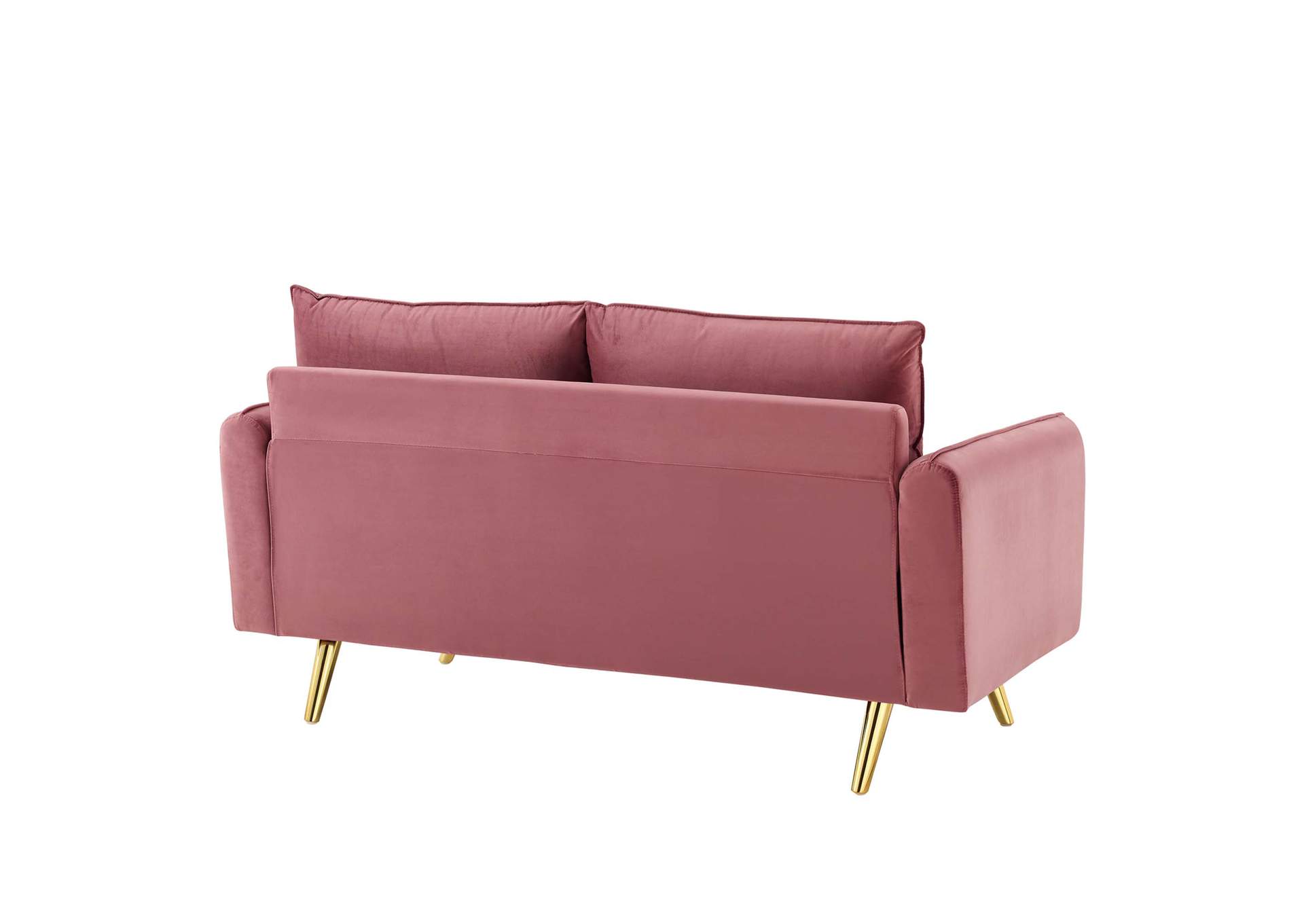 Dusty Rose Revive Performance Velvet Loveseat,Modway