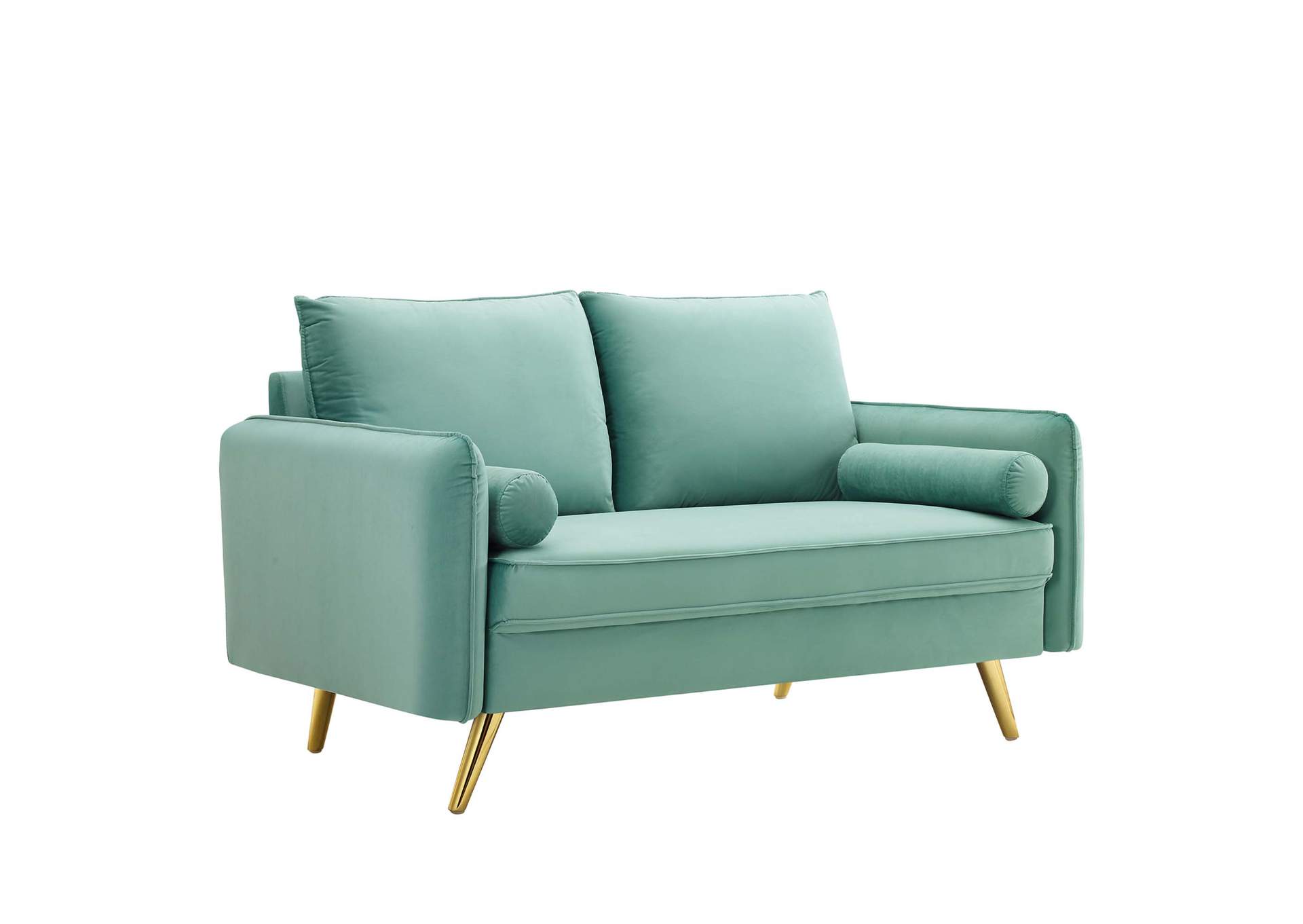 Mint Revive Performance Velvet Loveseat,Modway