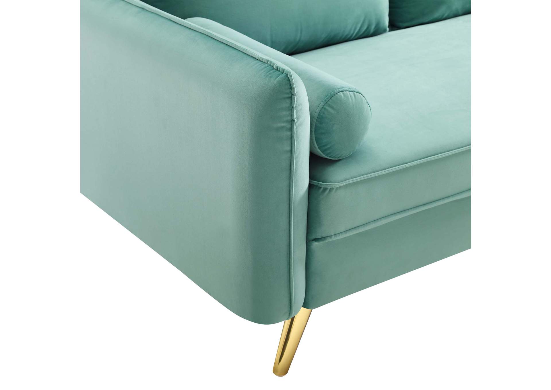 Mint Revive Performance Velvet Loveseat,Modway