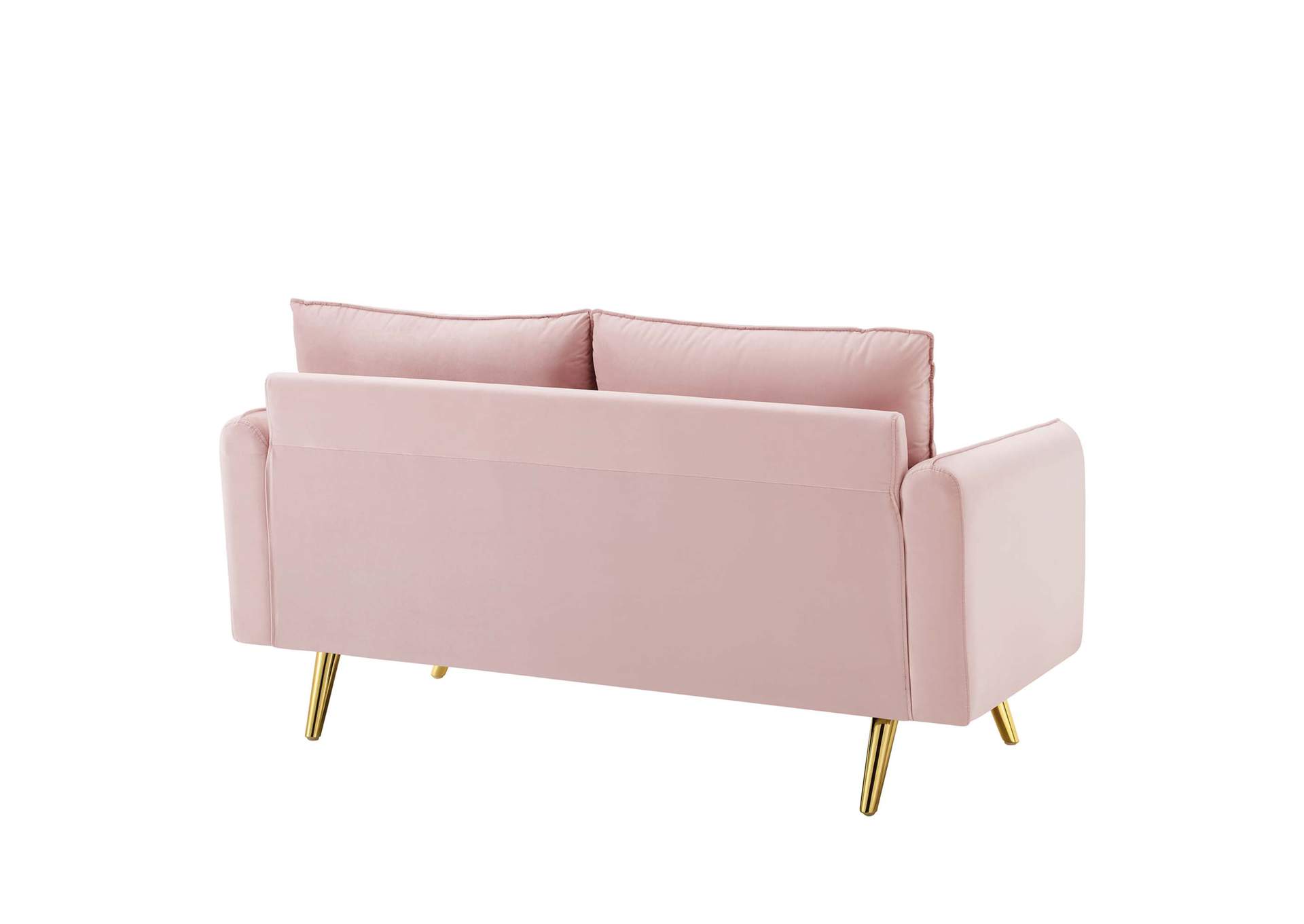 Pink Revive Performance Velvet Loveseat,Modway