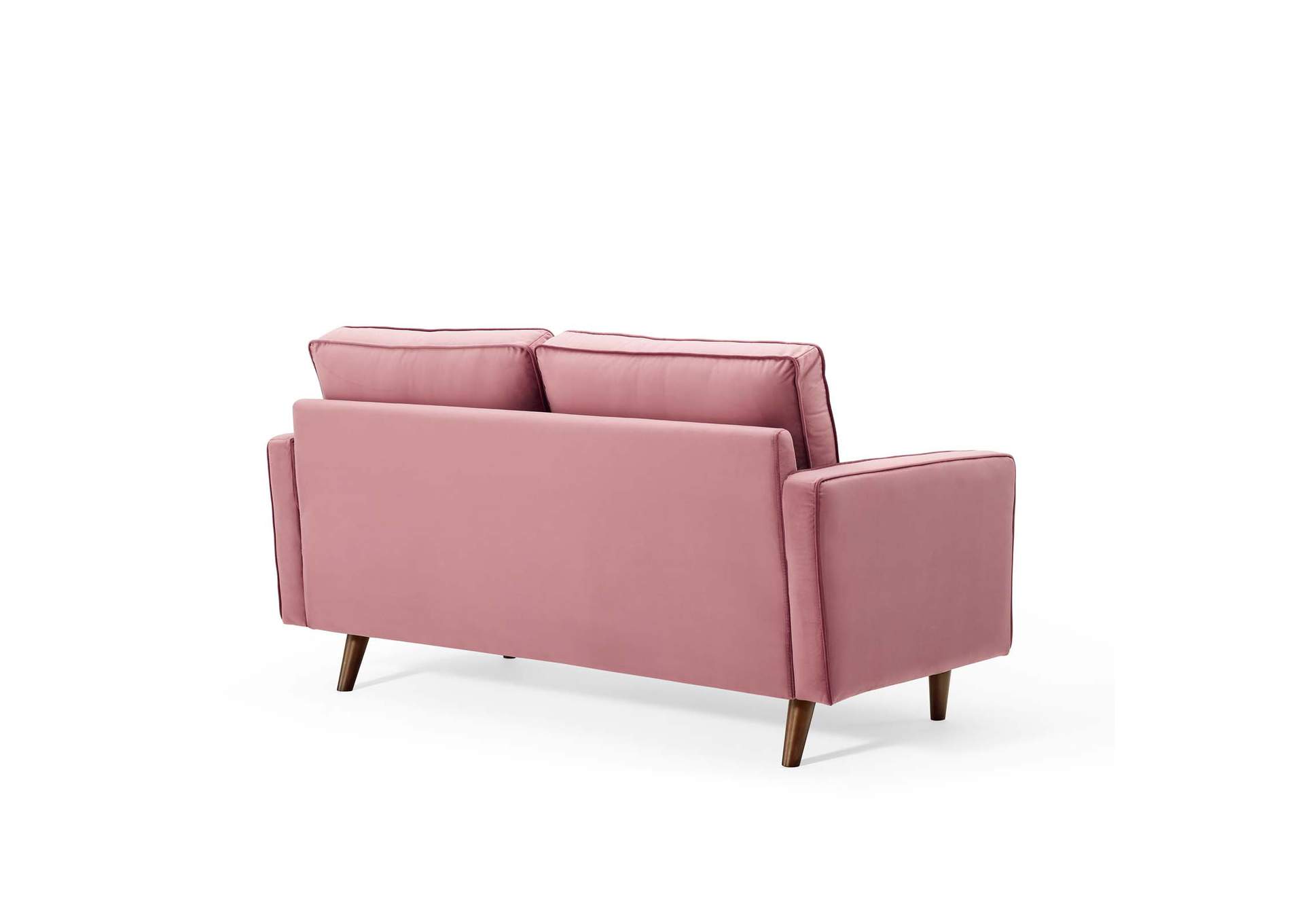 Dusty Rose Valour Performance Velvet Loveseat,Modway