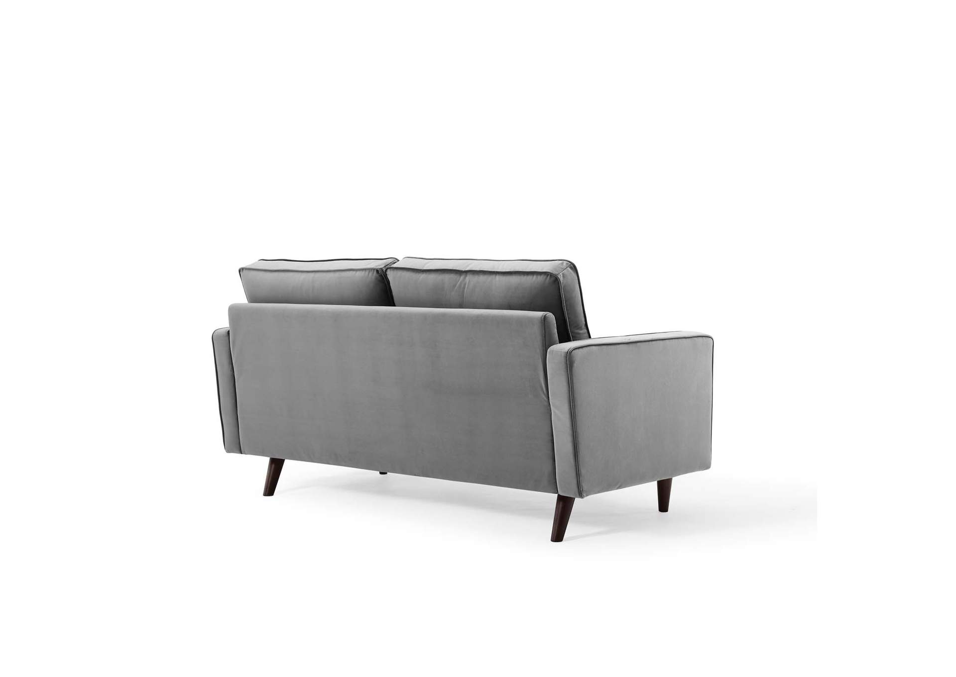 Gray Valour Performance Velvet Loveseat,Modway