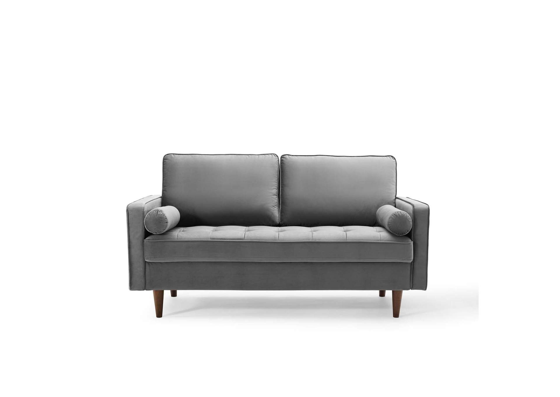 Gray Valour Performance Velvet Loveseat,Modway