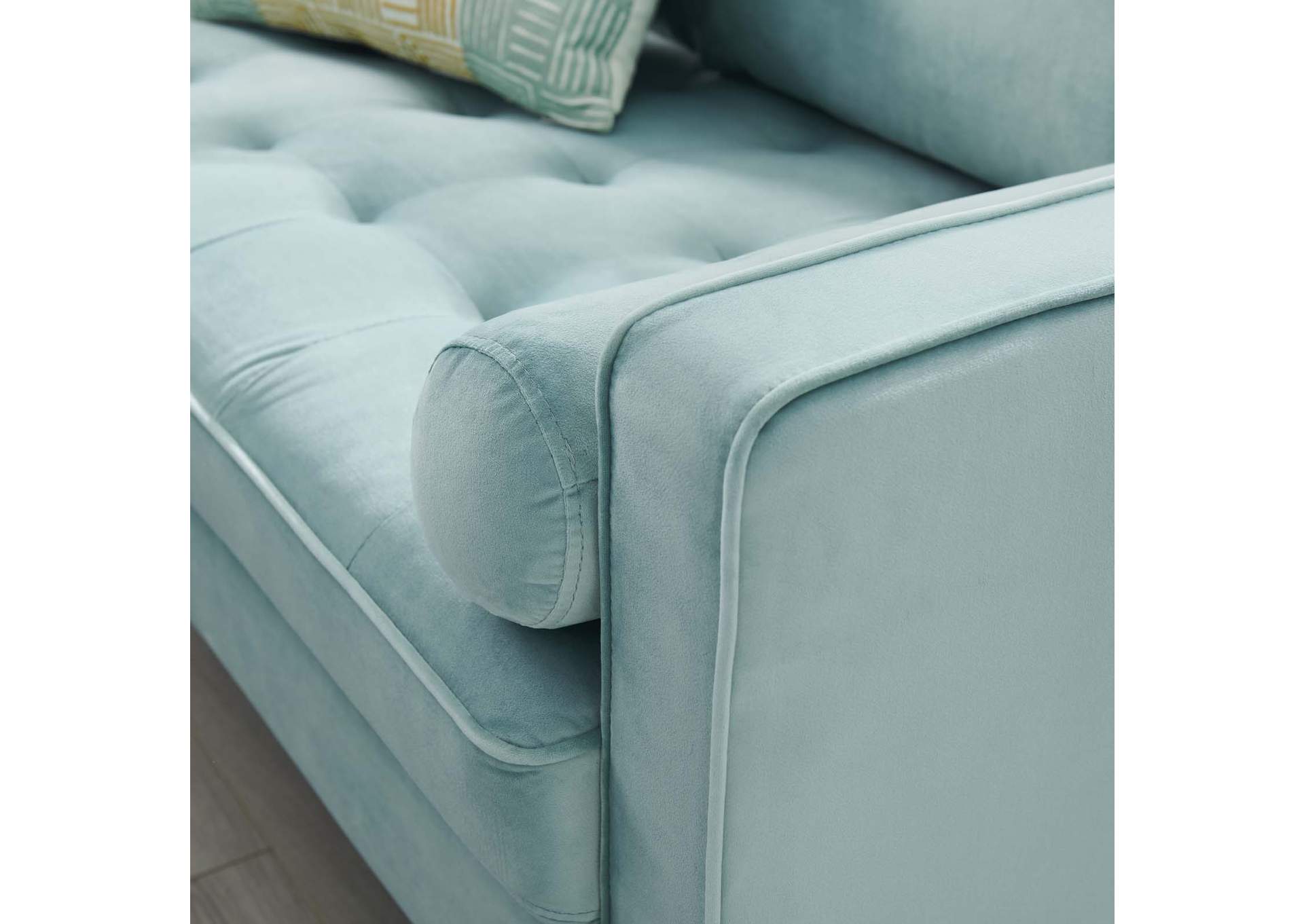 Mint Valour Performance Velvet Loveseat,Modway
