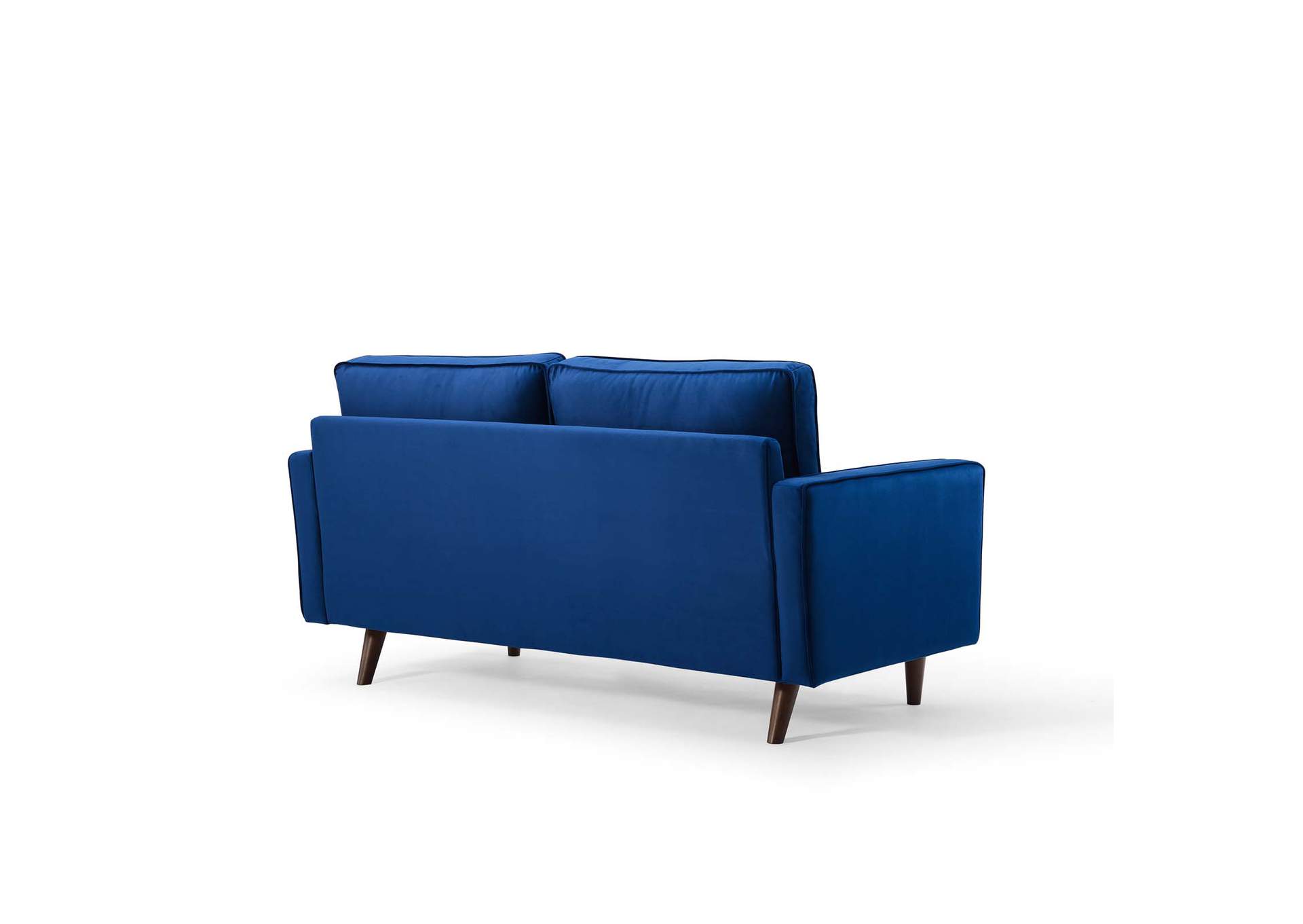 Navy Valour Performance Velvet Loveseat,Modway
