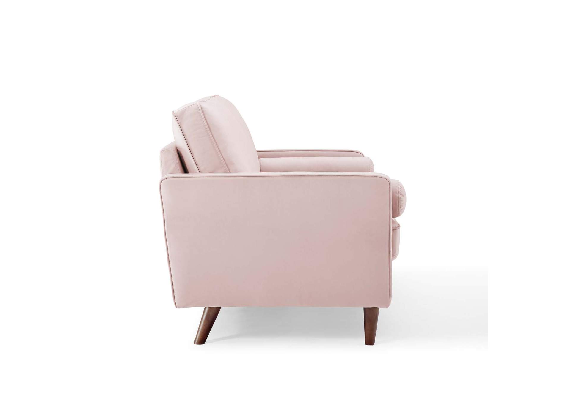 Pink Valour Performance Velvet Loveseat,Modway