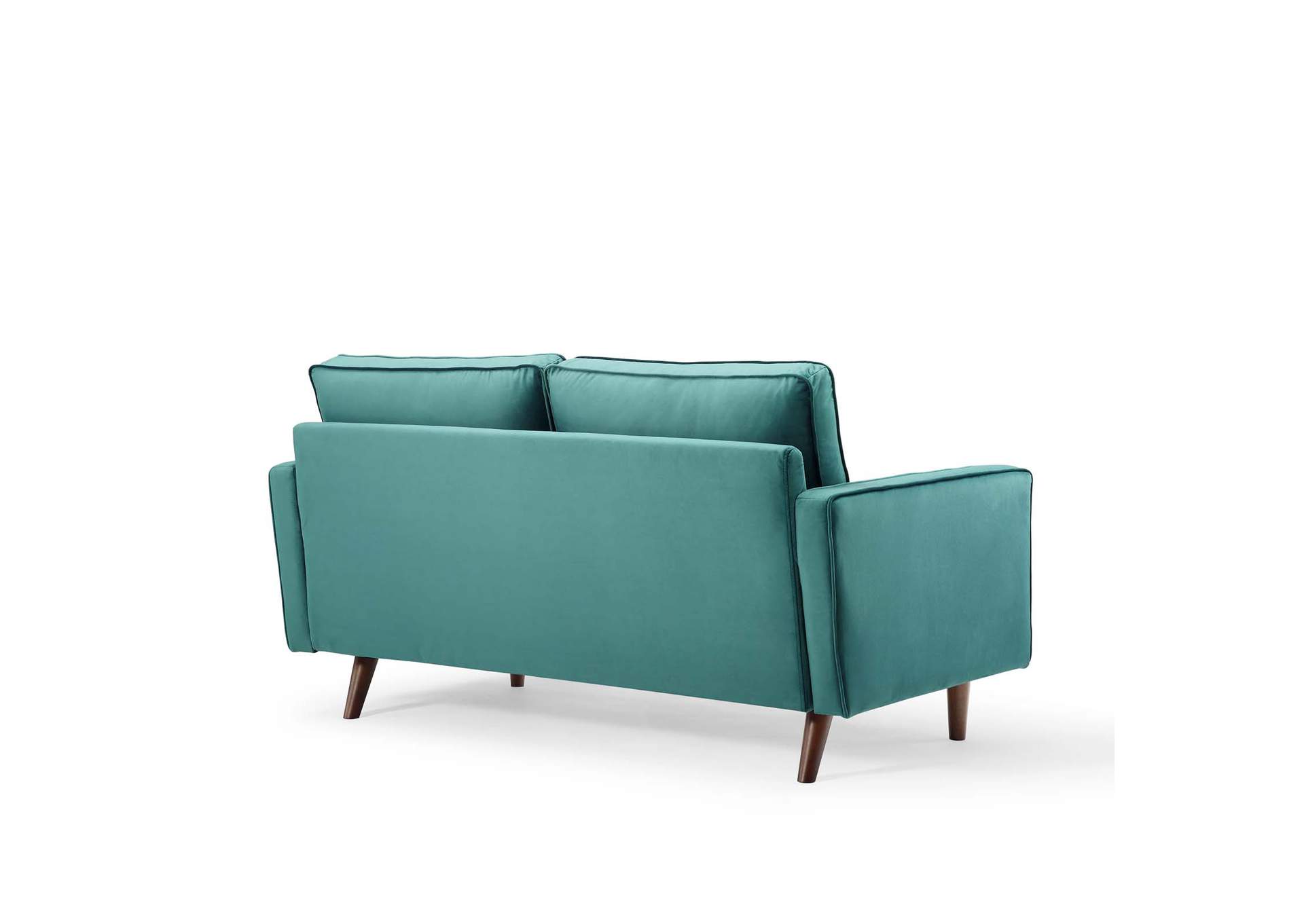 Teal Valour Performance Velvet Loveseat,Modway