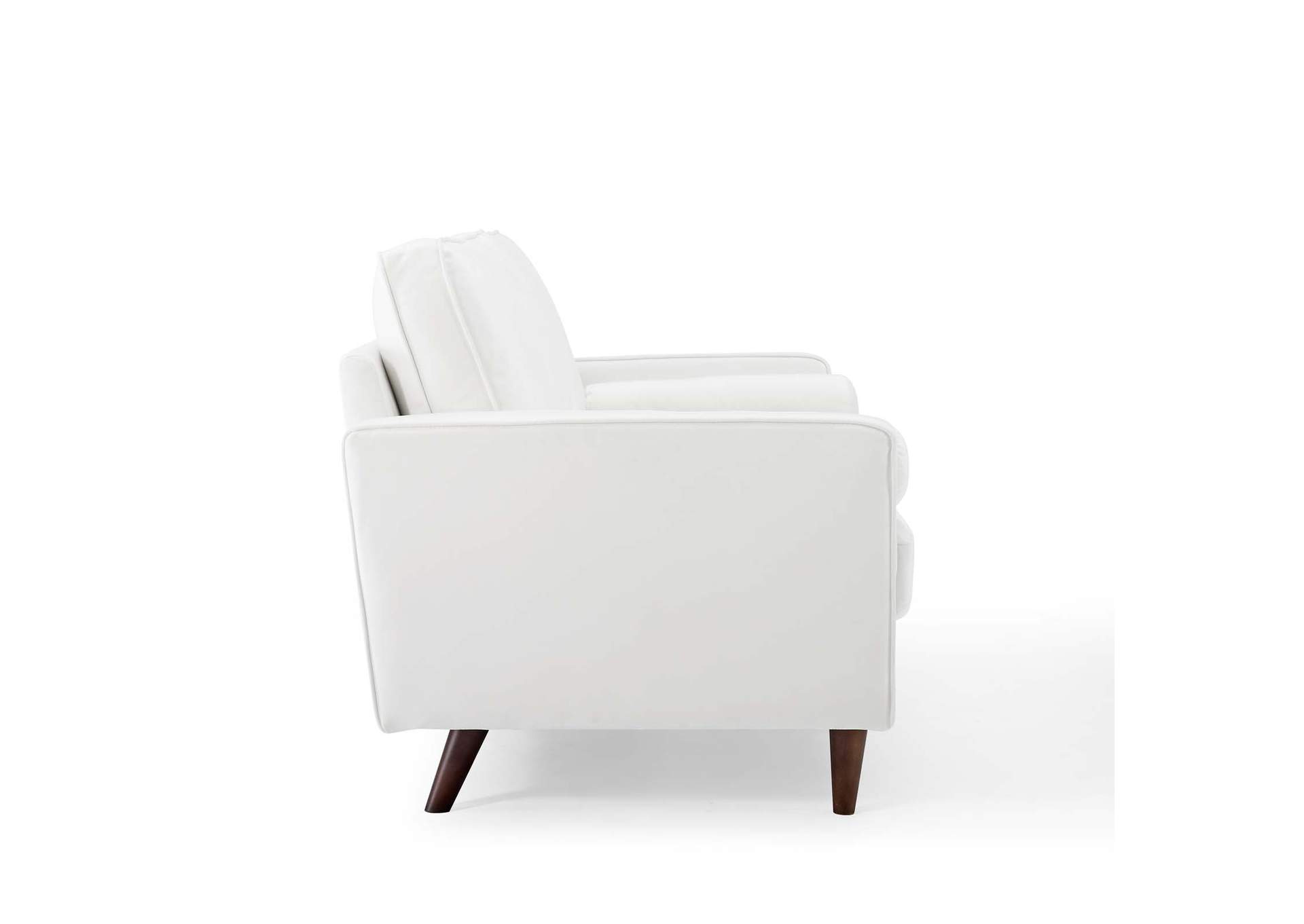 White Valour Performance Velvet Loveseat,Modway