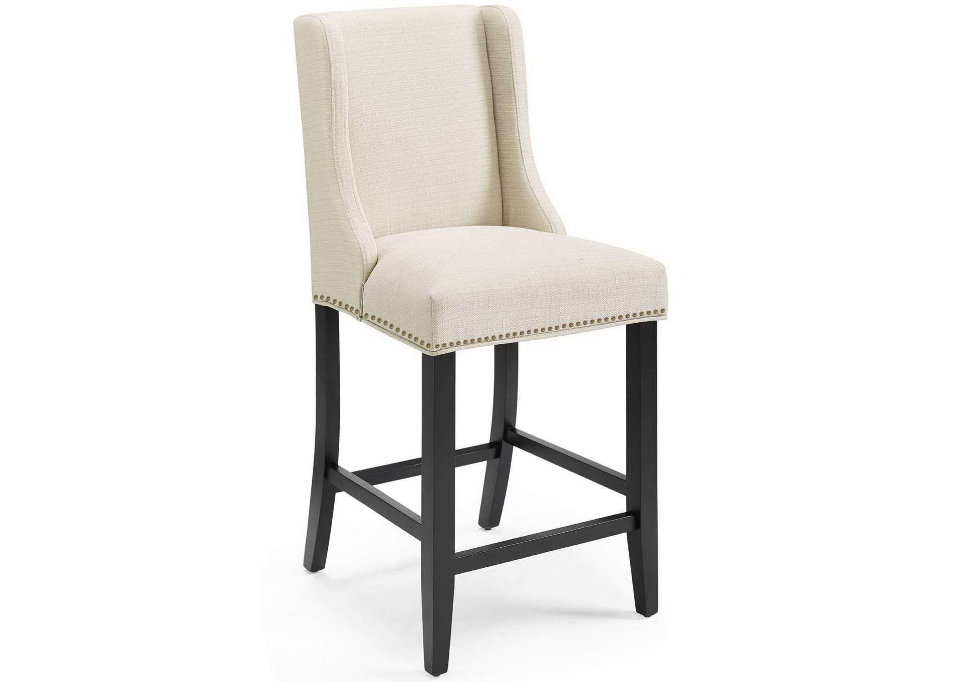 Beige Baron Counter Stool Upholstered Fabric [Set of 2],Modway
