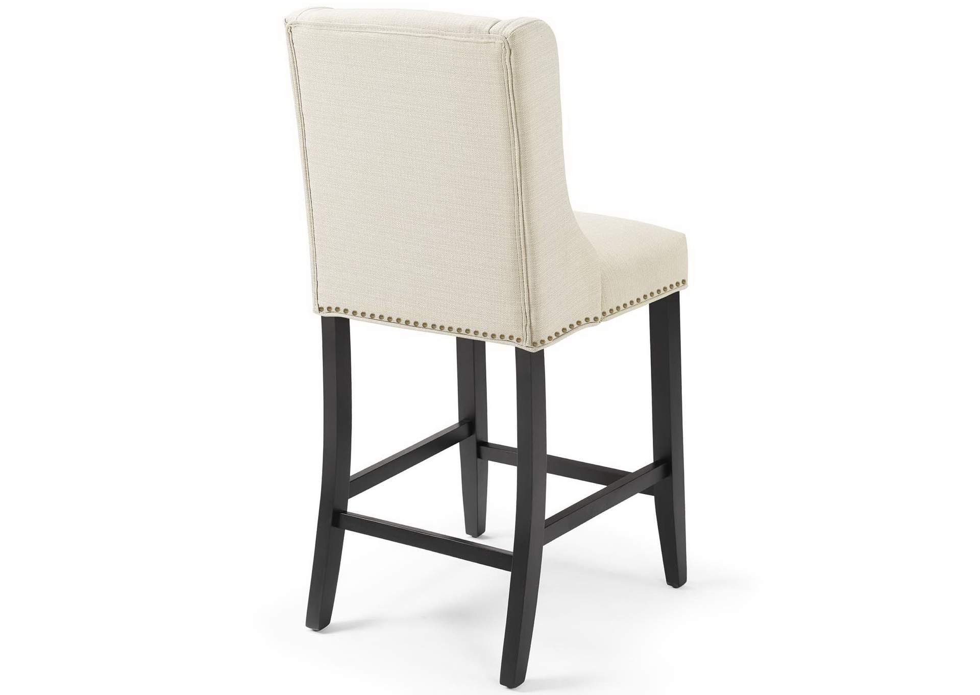 Beige Baron Counter Stool Upholstered Fabric [Set of 2],Modway