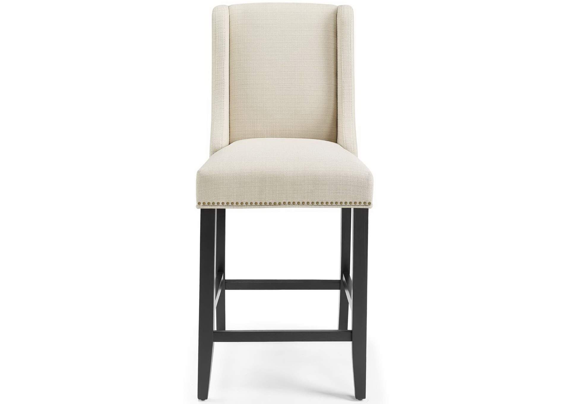 Beige Baron Counter Stool Upholstered Fabric [Set of 2],Modway