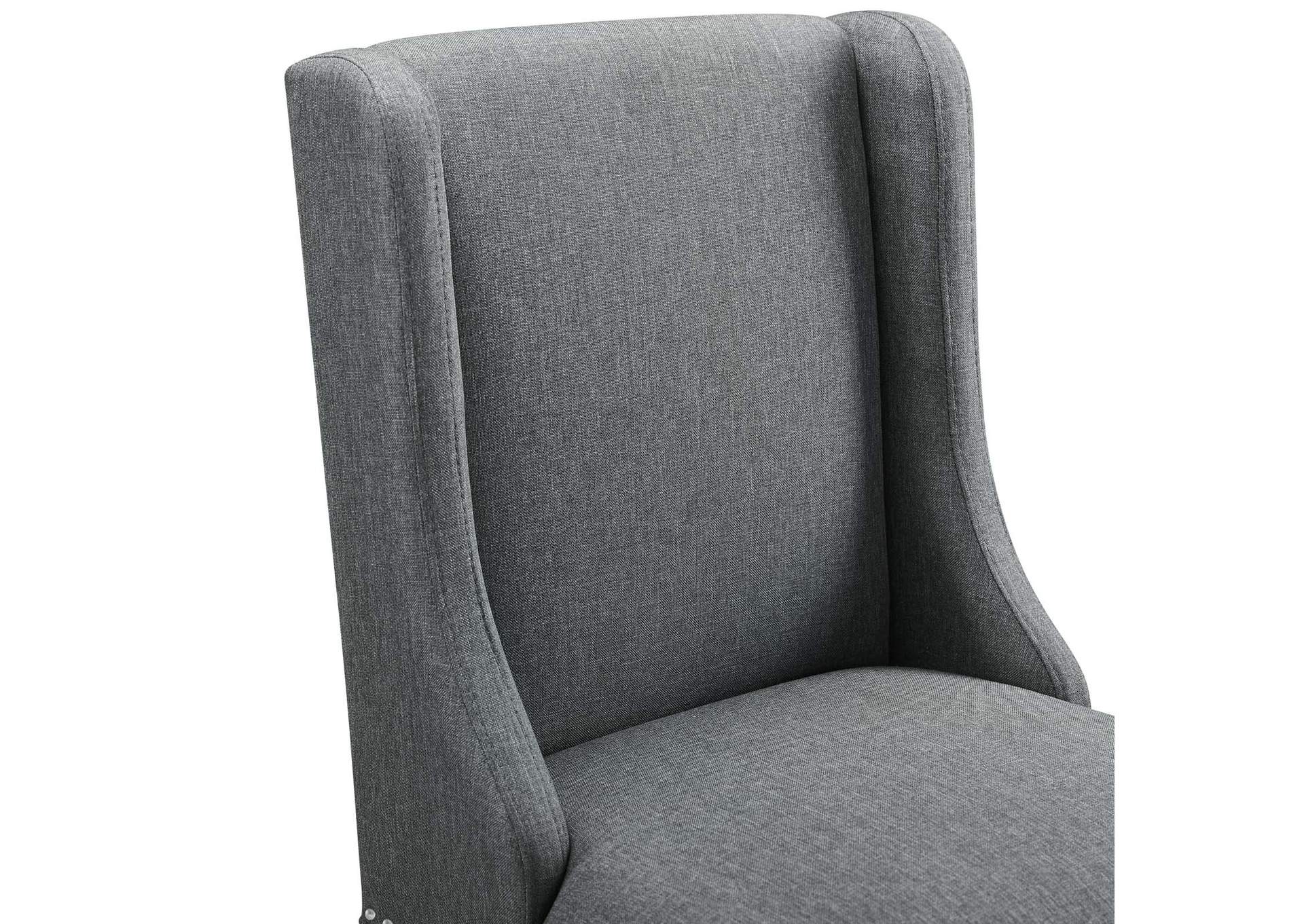 Gray Baron Counter Stool Upholstered Fabric [Set of 2],Modway
