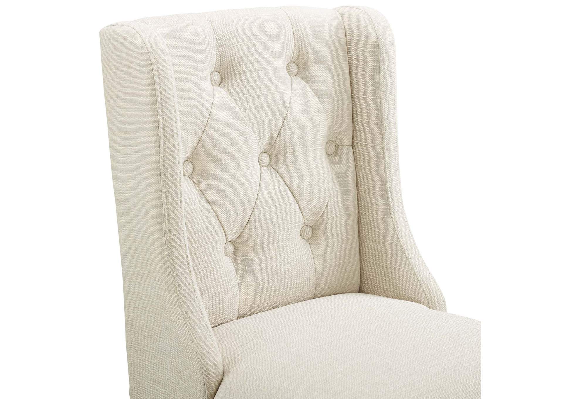 Beige Baronet Bar Stool Upholstered Fabric [Set of 2],Modway