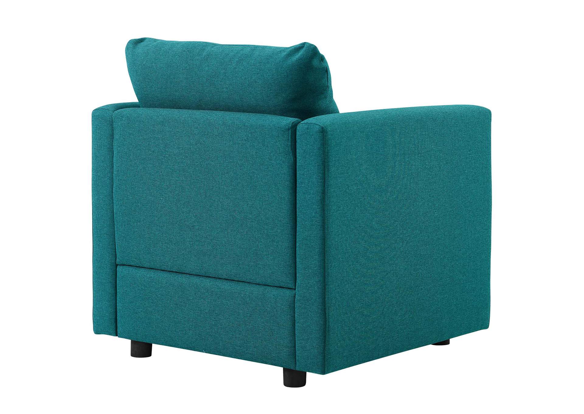 Teal Activate Upholstered Fabric Arm Chair [Set of 2],Modway